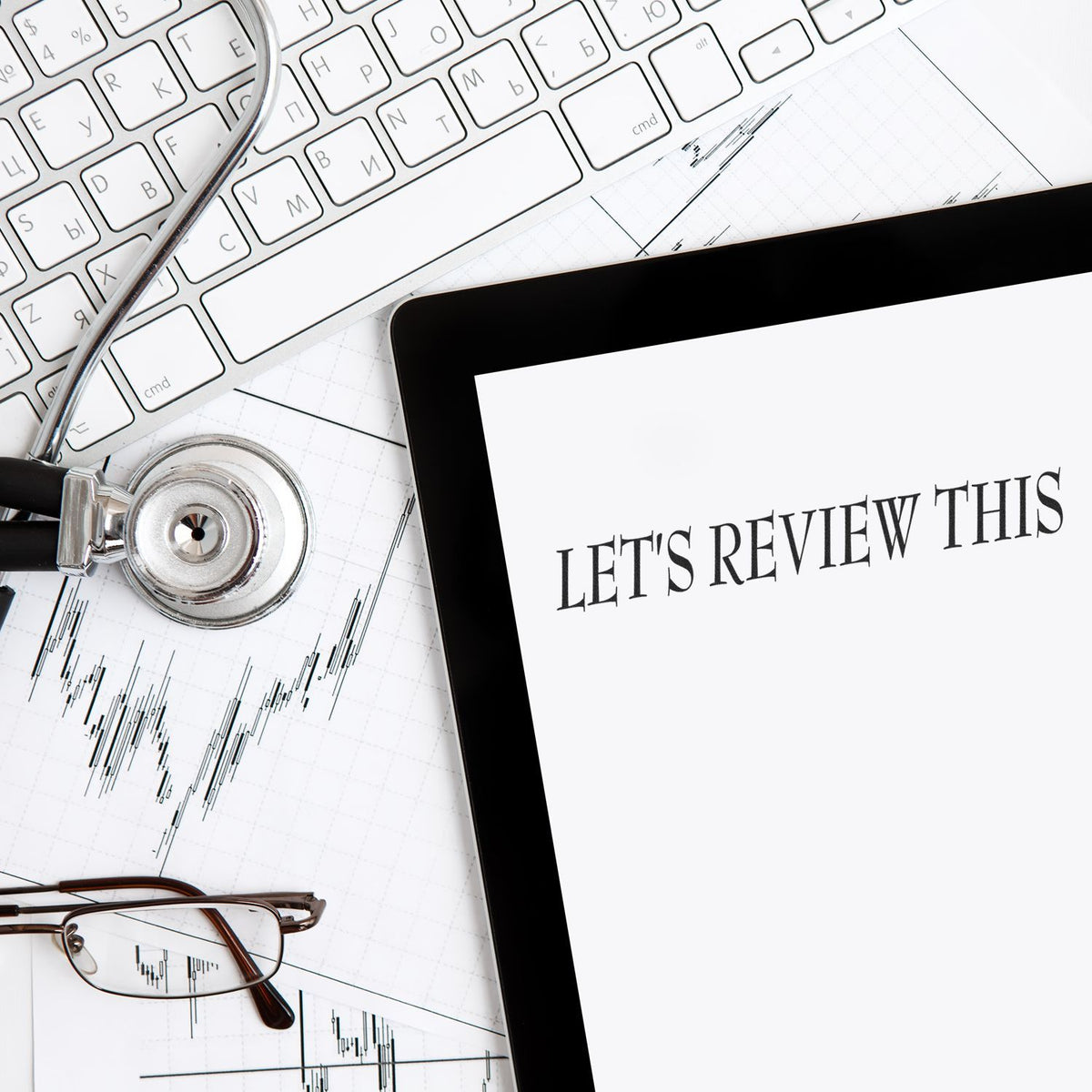 Large Self-Inking Lets Review This Stamp Lifestyle Photo