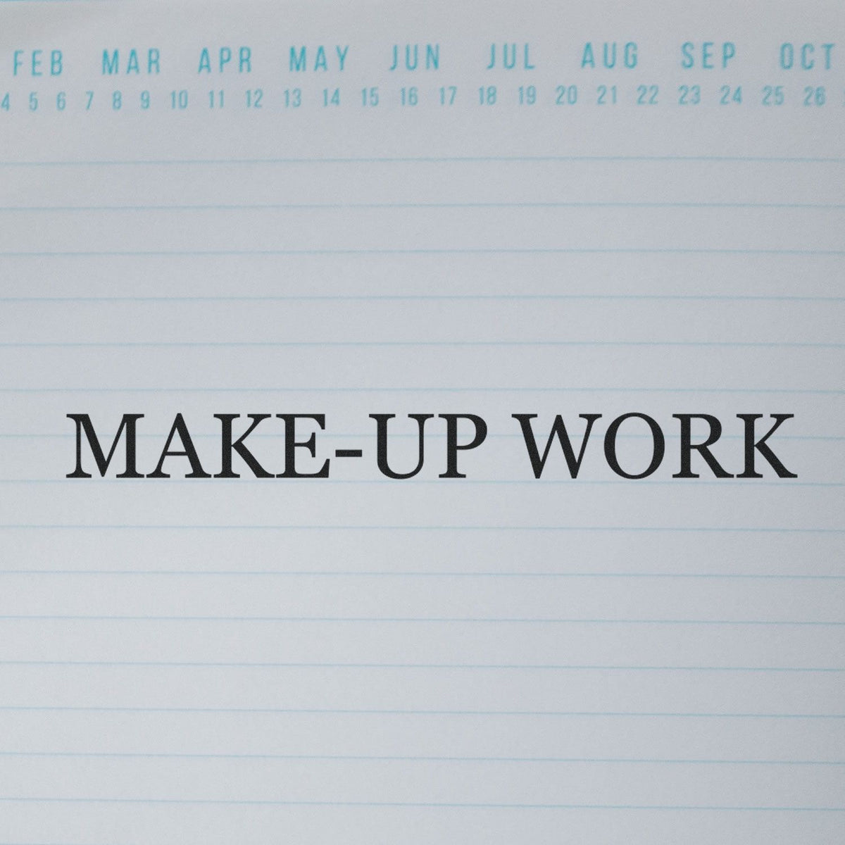 Make Up Work Rubber Stamp Lifestyle Photo