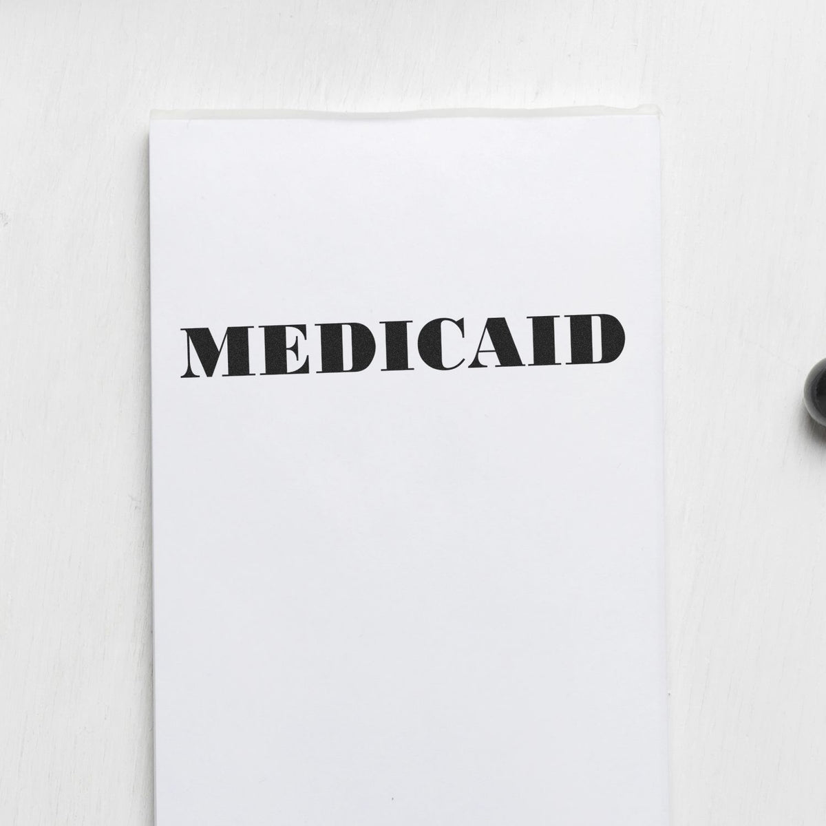 Medicaid Rubber Stamp Lifestyle Photo