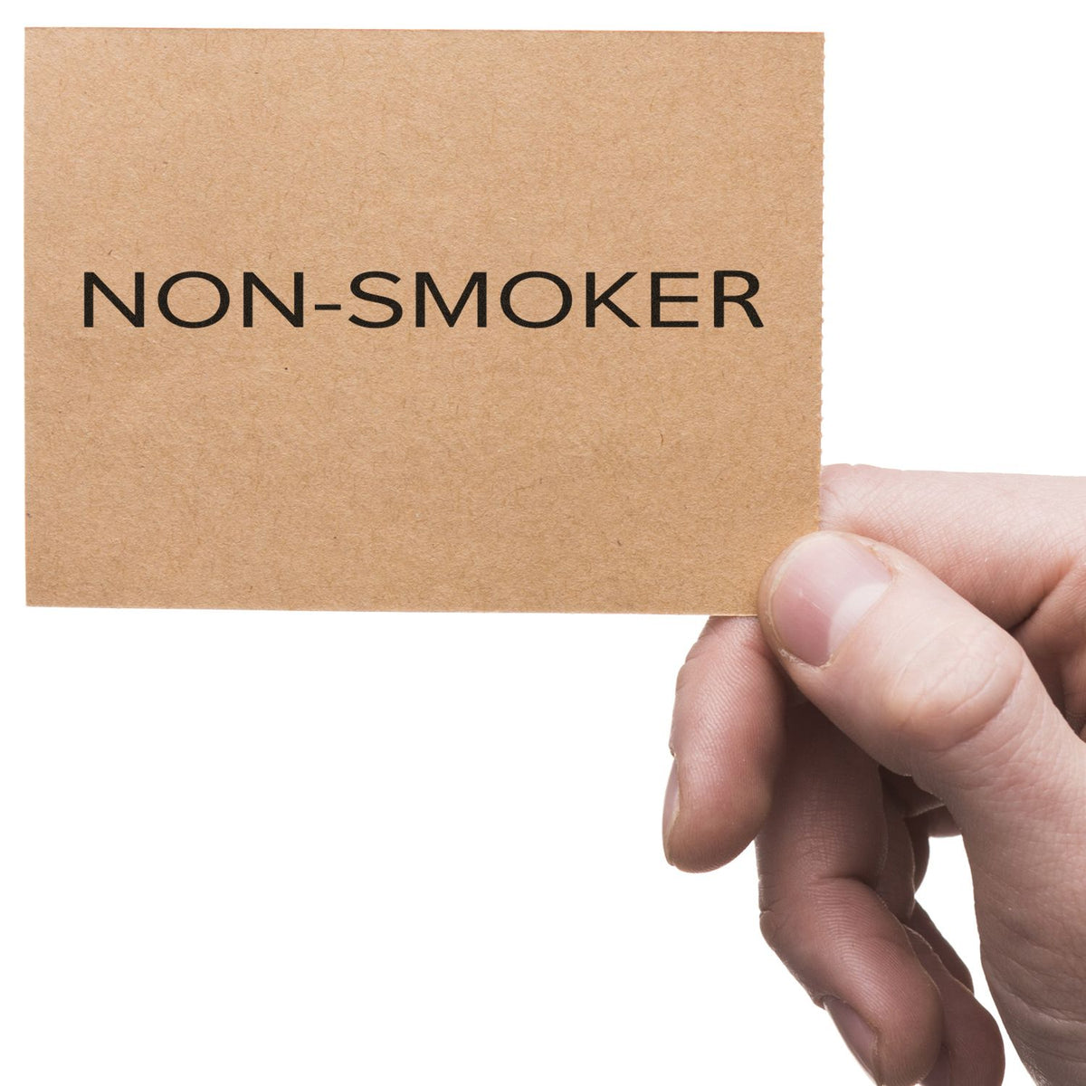 Narrow Font Non-Smoker Rubber Stamp Lifestyle Photo