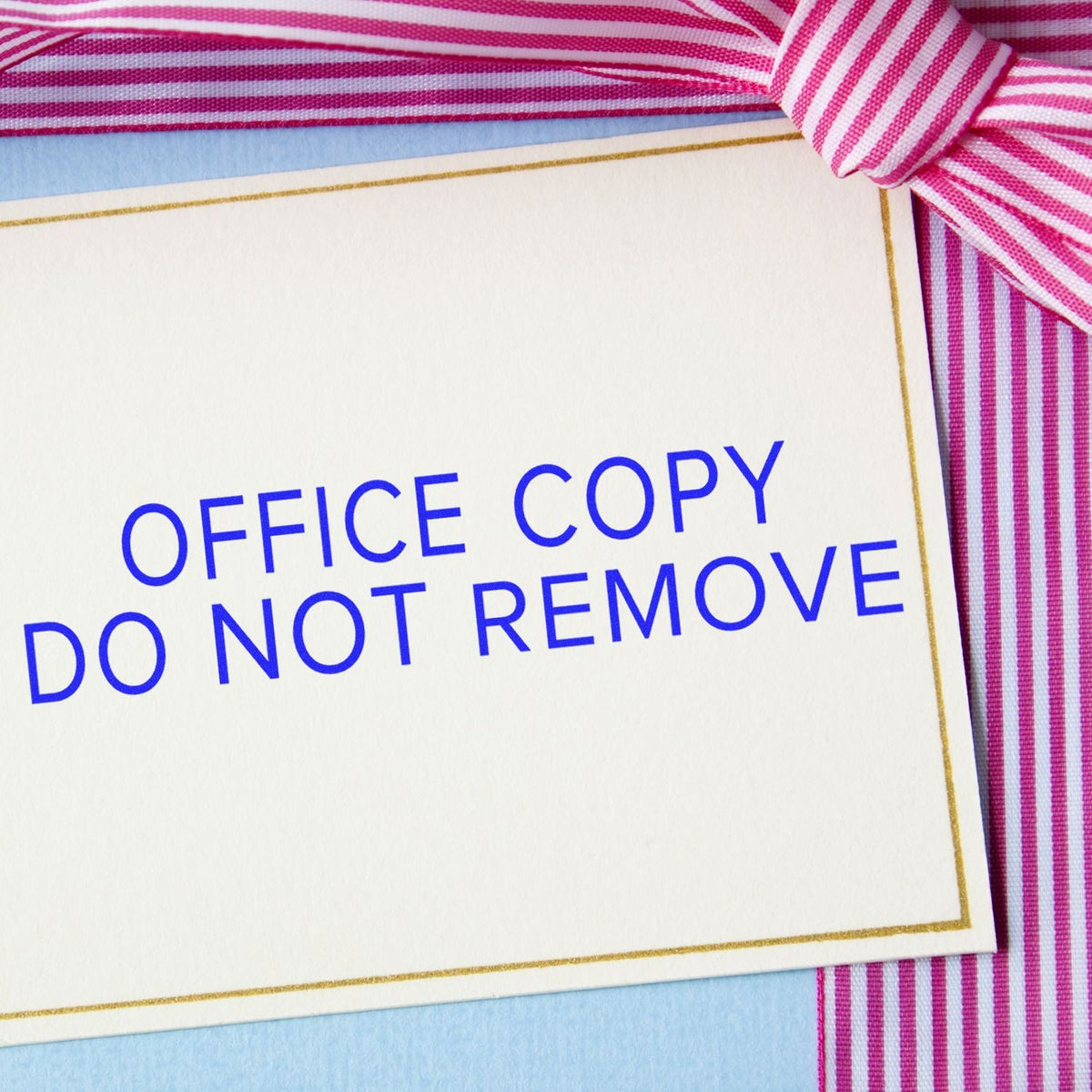 Self-Inking Narrow Font Office Copy Do Not Remove Stamp In Use Photo