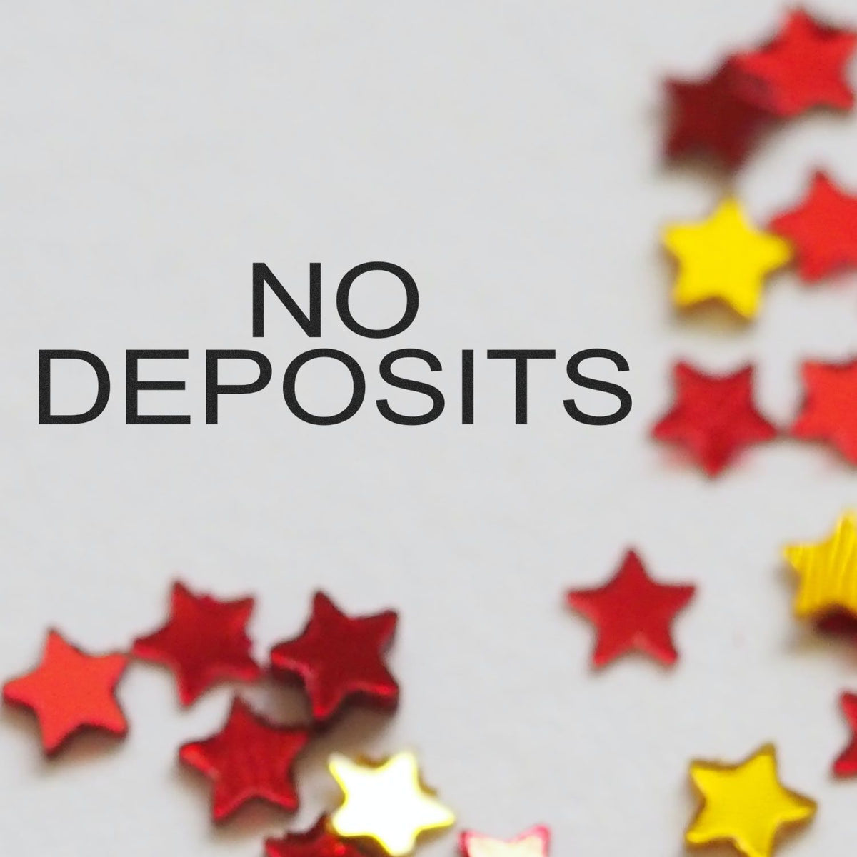 No Deposits Rubber Stamp Lifestyle Photo