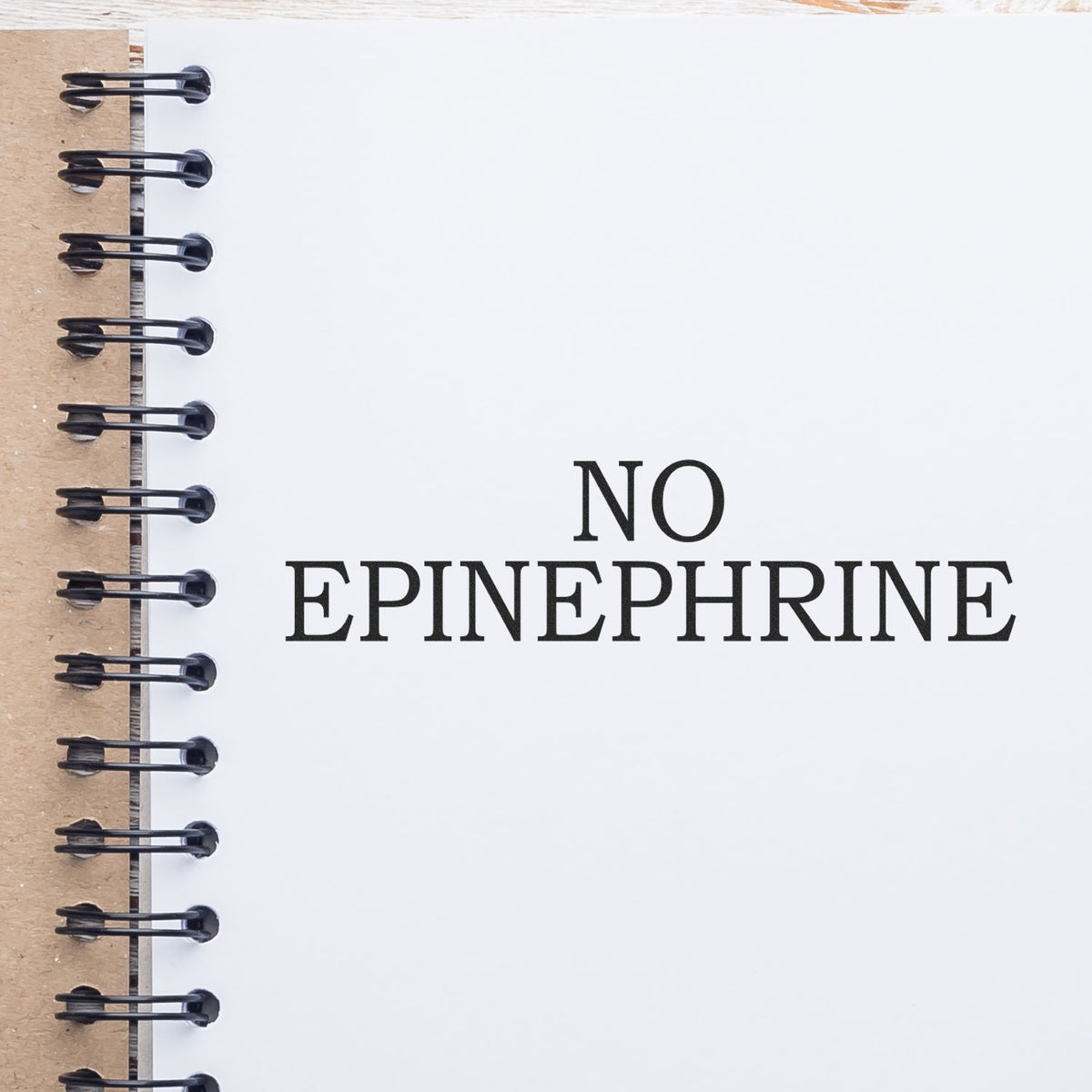 Self Inking No Epinephrine Stamp Lifestyle Photo