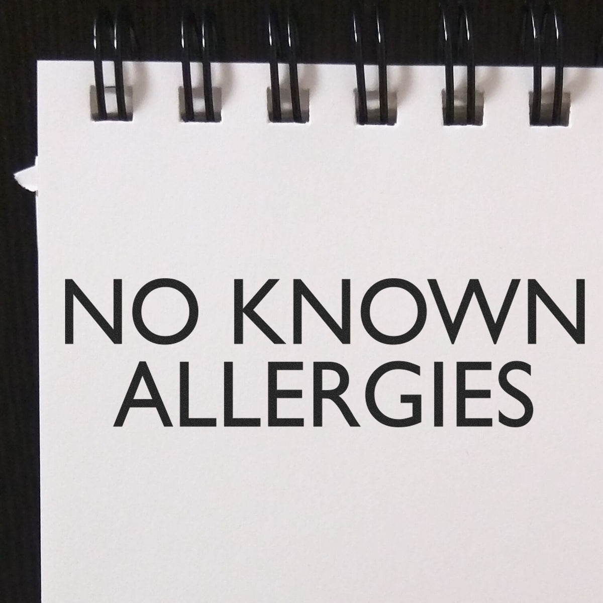 No Known Allergies Rubber Stamp Lifestyle Photo