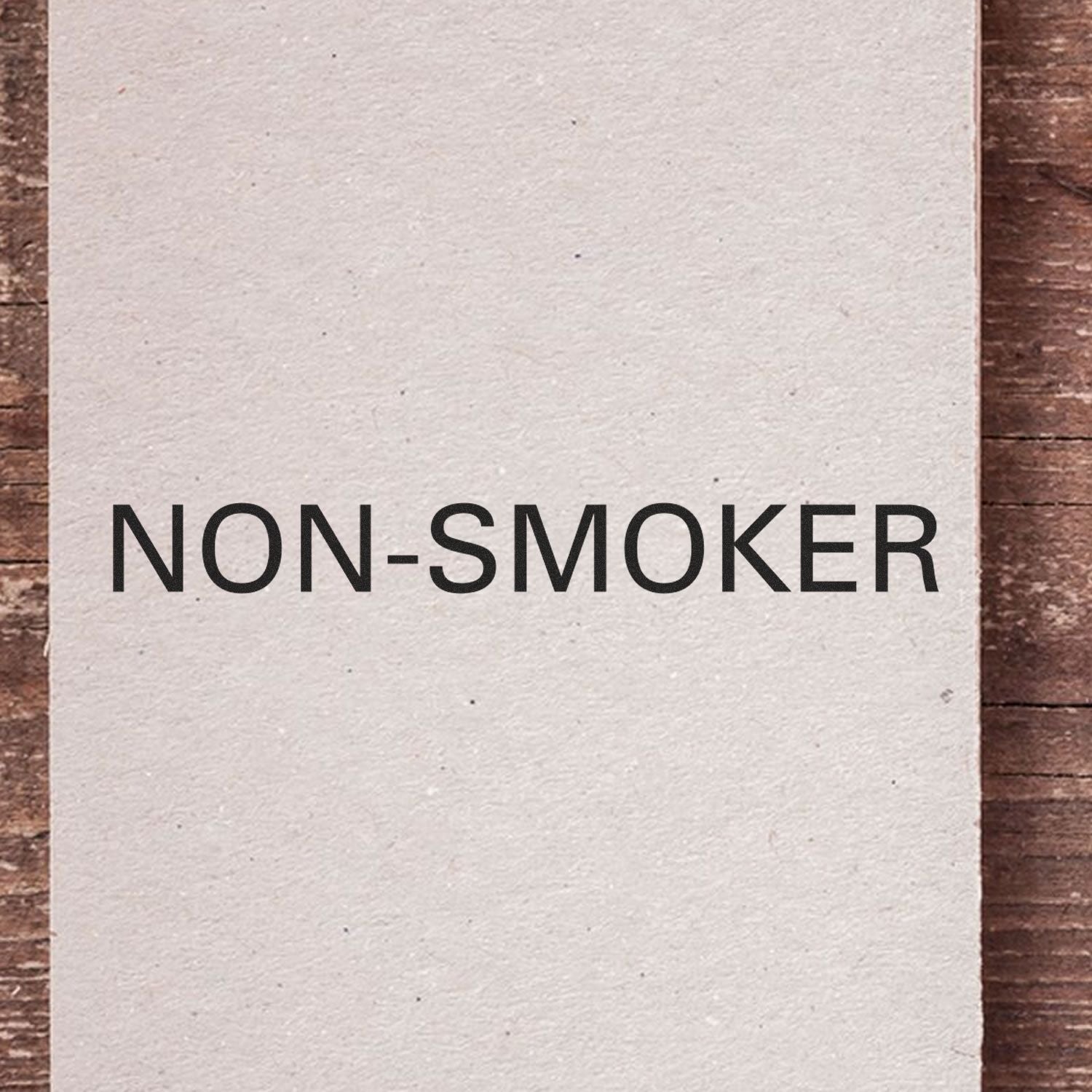 Slim Pre-Inked Non-Smoker Stamp Lifestyle Photo