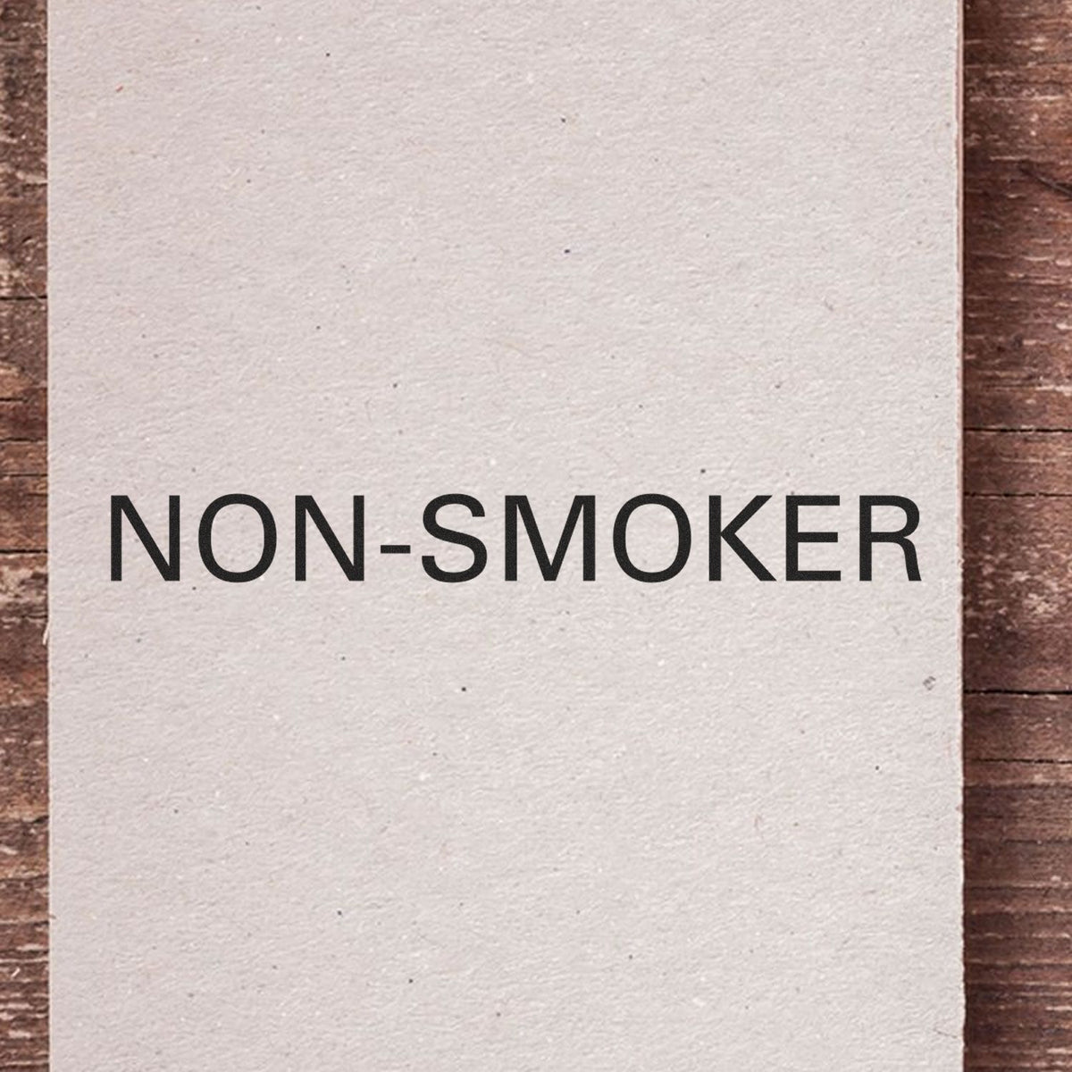 Large Non-Smoker Rubber Stamp Lifestyle Photo