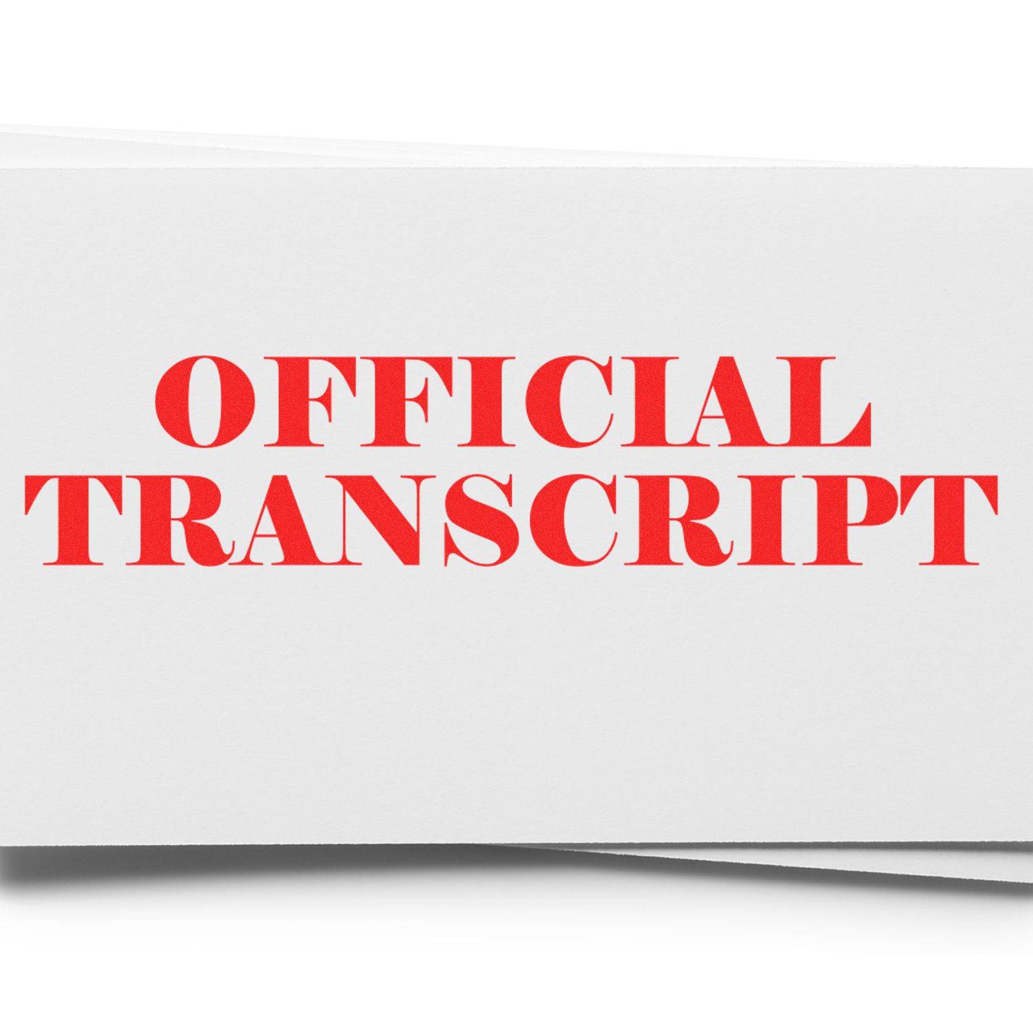 Large Pre-Inked Official Transcript Stamp | Engineer Seal Stamps