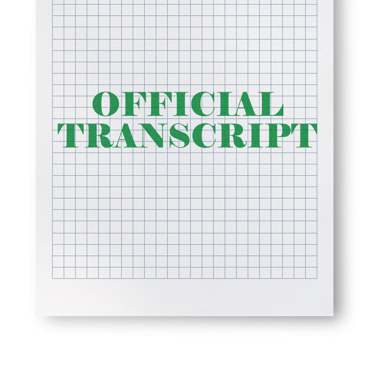 Self Inking Official Transcript Stamp In Use