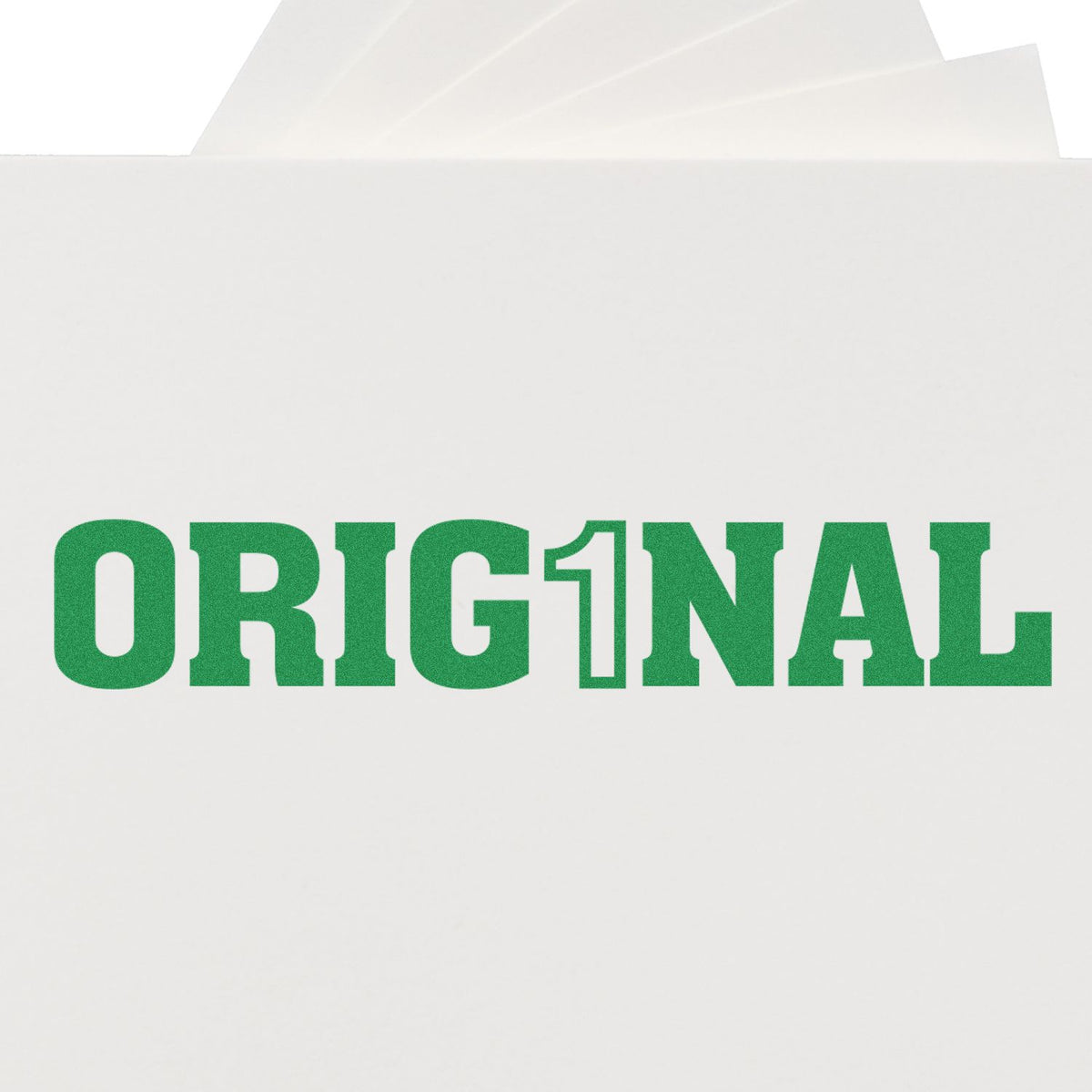Large Pre-Inked Orig1nal Stamp In Use