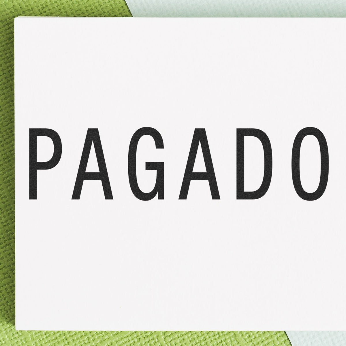 Large Self-Inking Pagado Stamp Lifestyle Photo