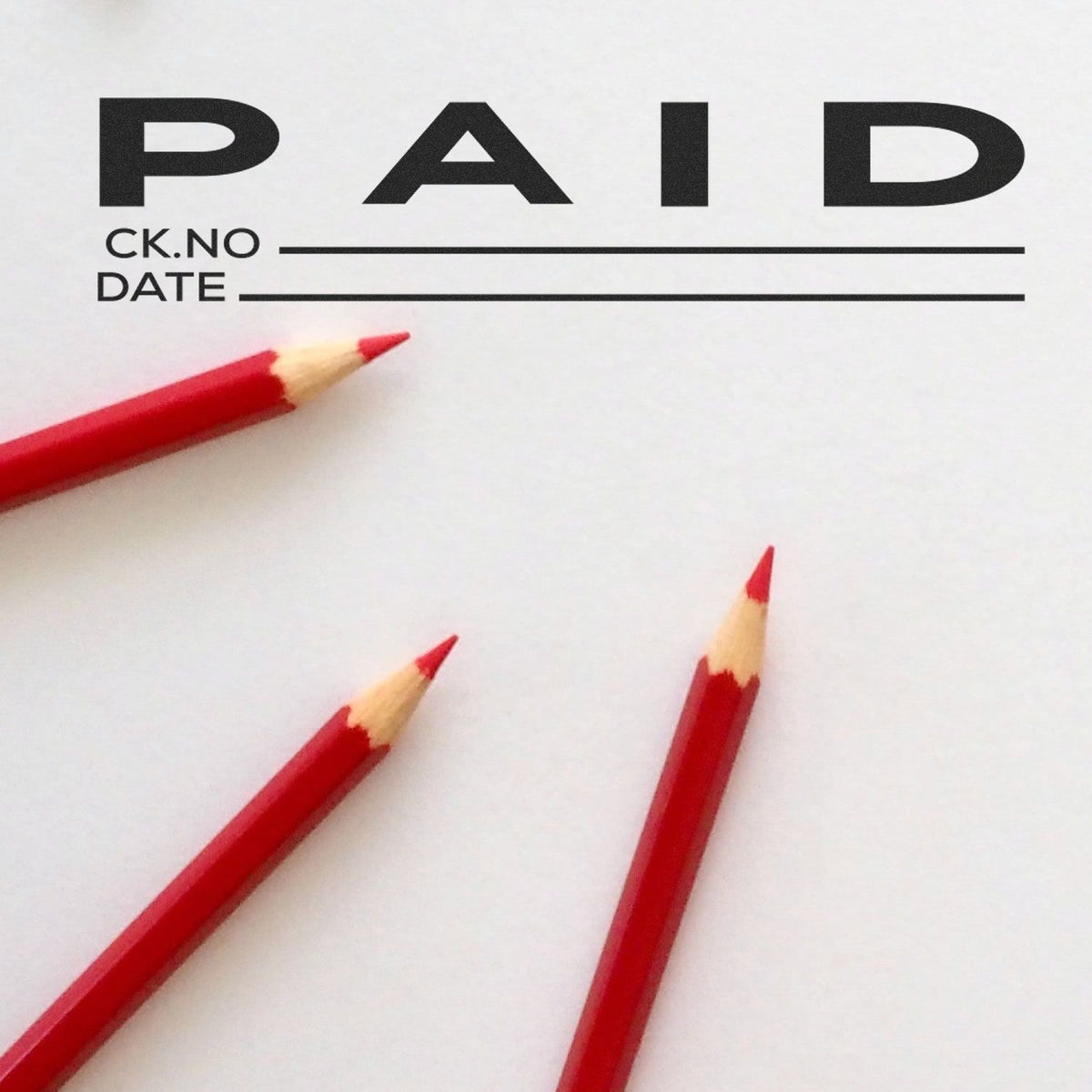 Large Self-Inking Paid with Ck No Stamp Lifestyle Photo