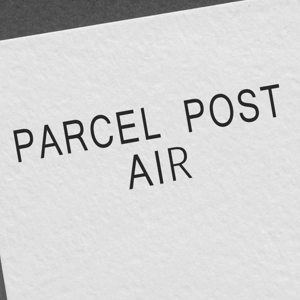 Large Parcel Post Air Rubber Stamp Lifestyle Photo