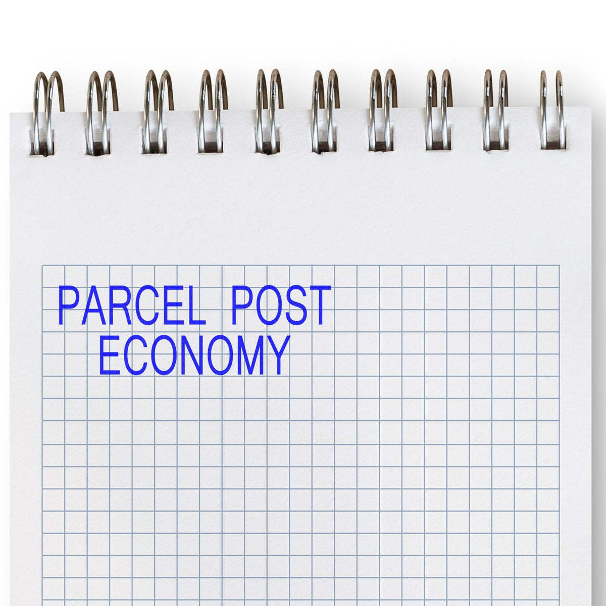 Parcel Post Economy Rubber Stamp In Use Photo