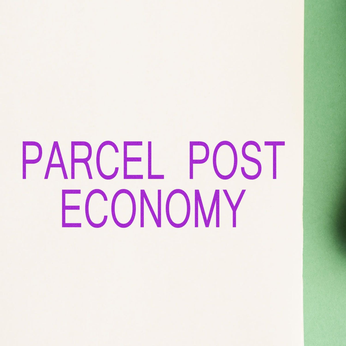 Self-Inking Parcel Post Economy Stamp In Use