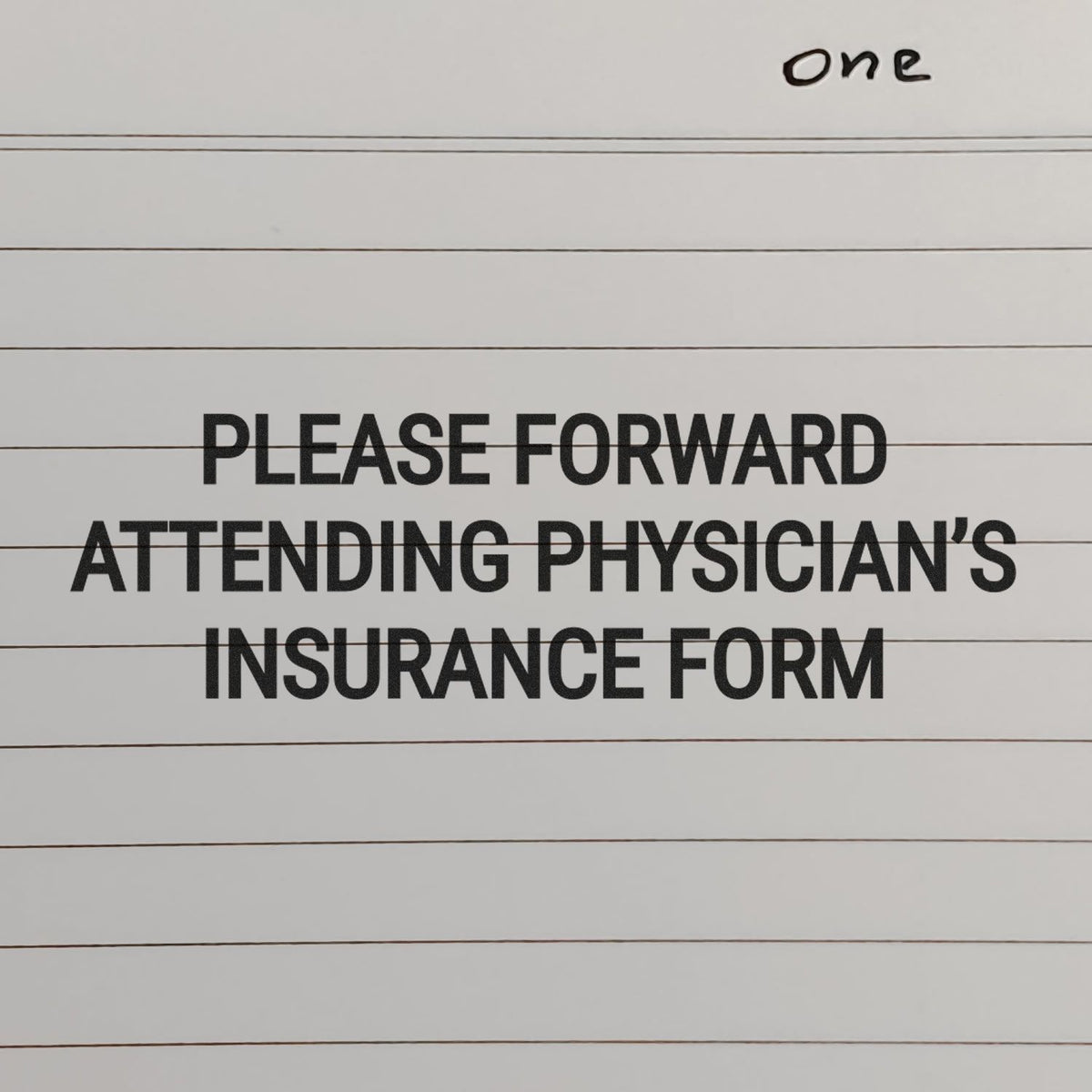 Large Please Forward Attending Physicians Insurance Form Rubber Stamp Lifestyle Photo