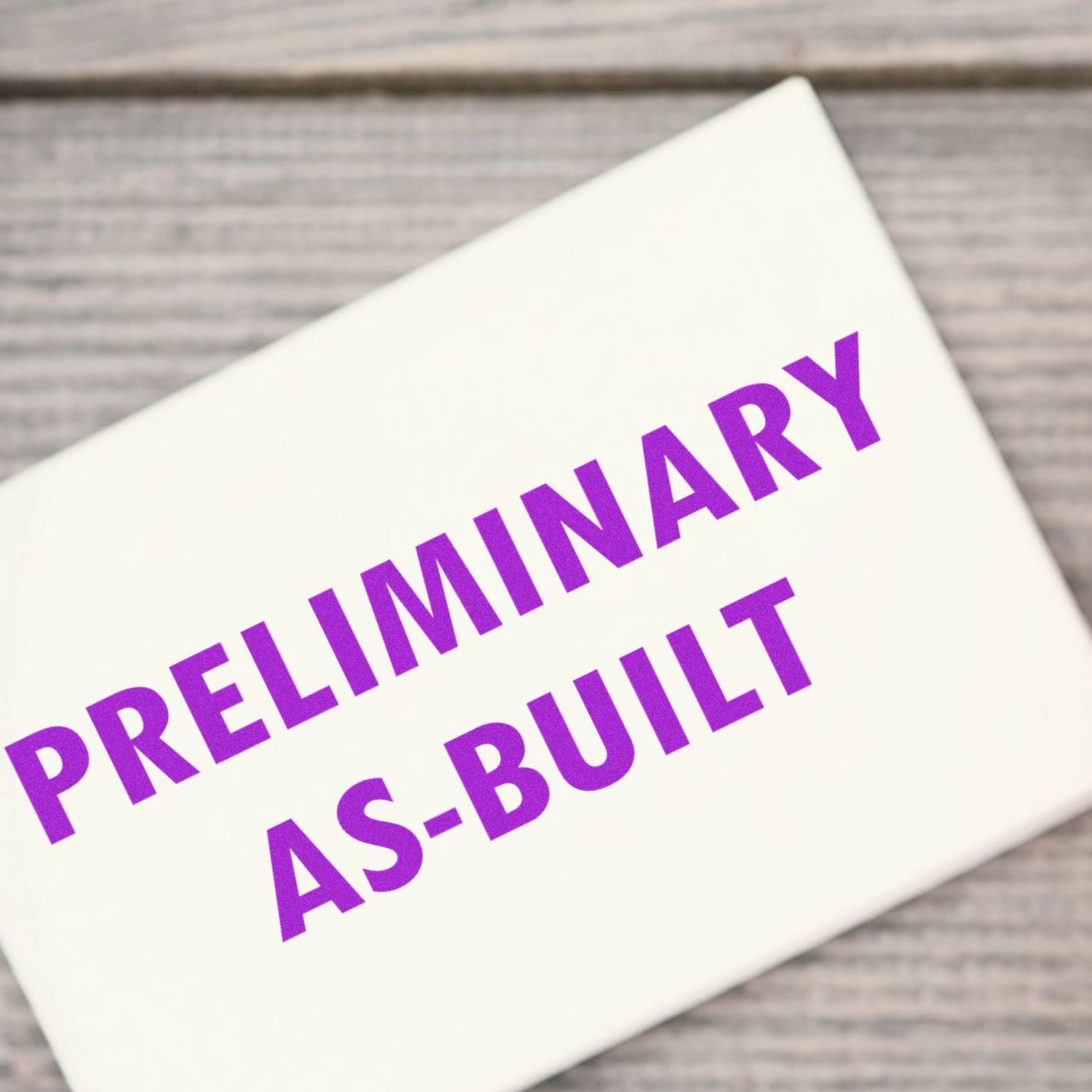 Self Inking Preliminary As Built Stamp Construction Stamp ESS