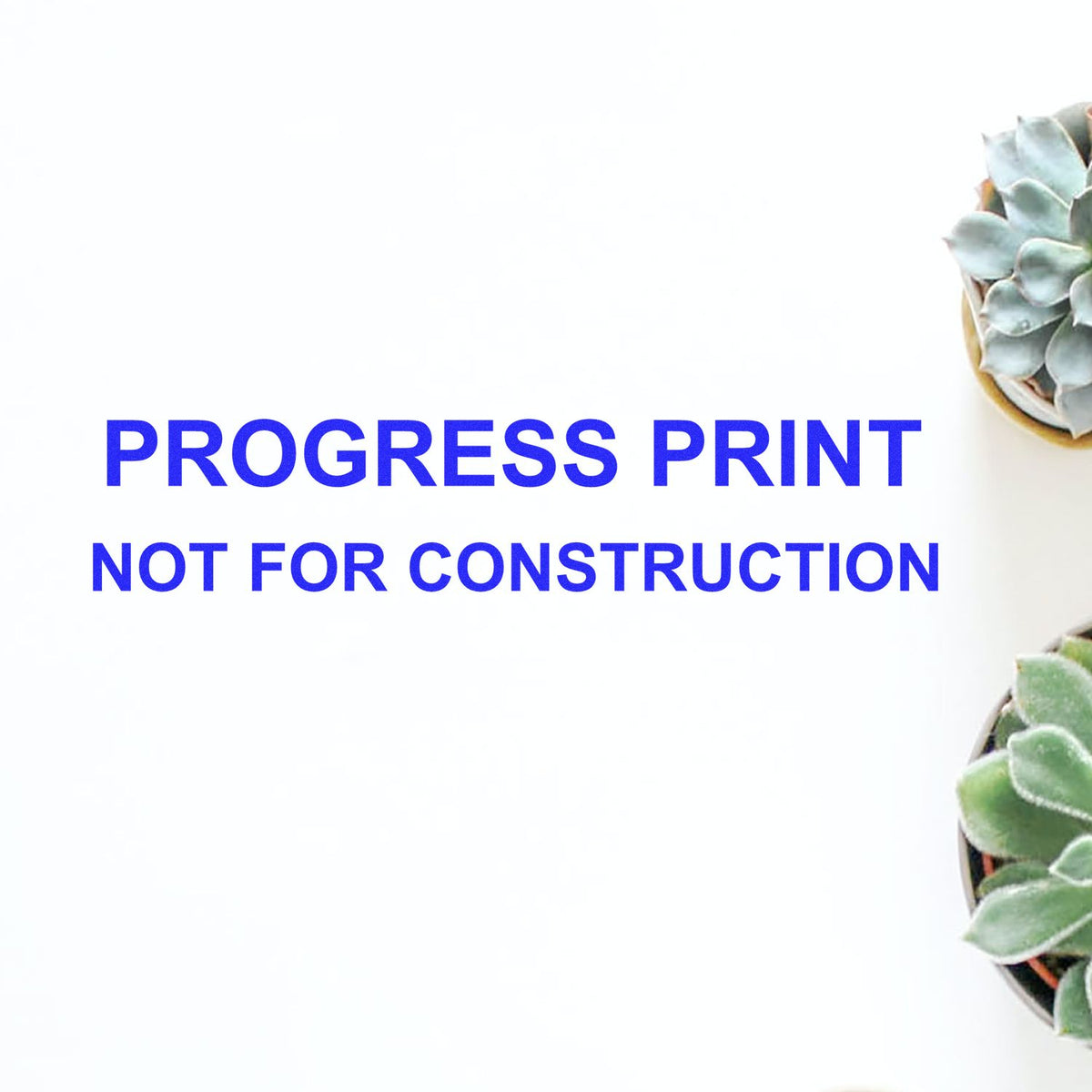 Slim Pre-Inked Progress Print Stamp In Use Photo