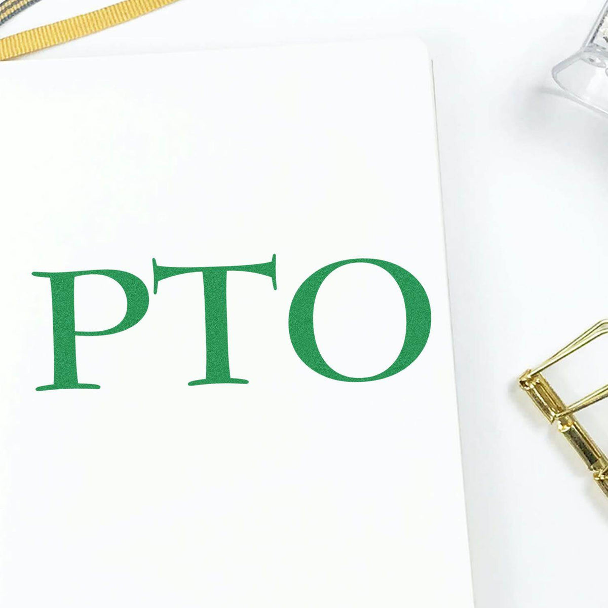 Large Pre Inked Pto Stamp In Use