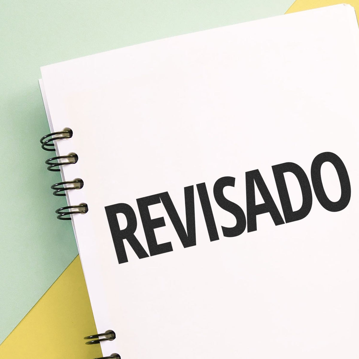 Large Self-Inking Revisado Stamp Lifestyle Photo