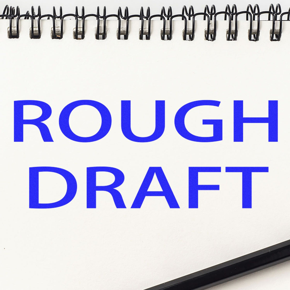Large Self Inking Rough Draft Stamp In Use Photo