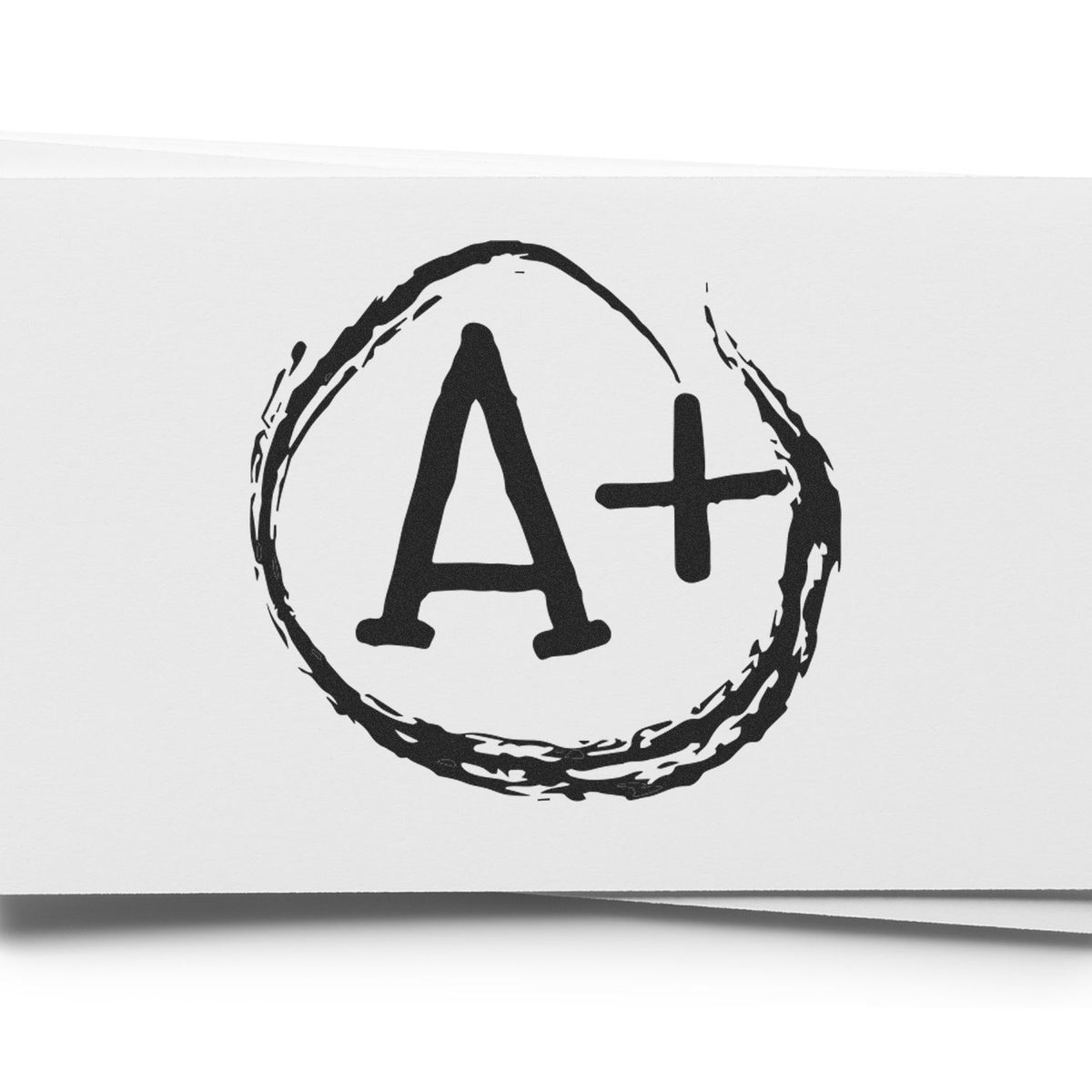 Round A+ Rubber Stamp Lifestyle Photo