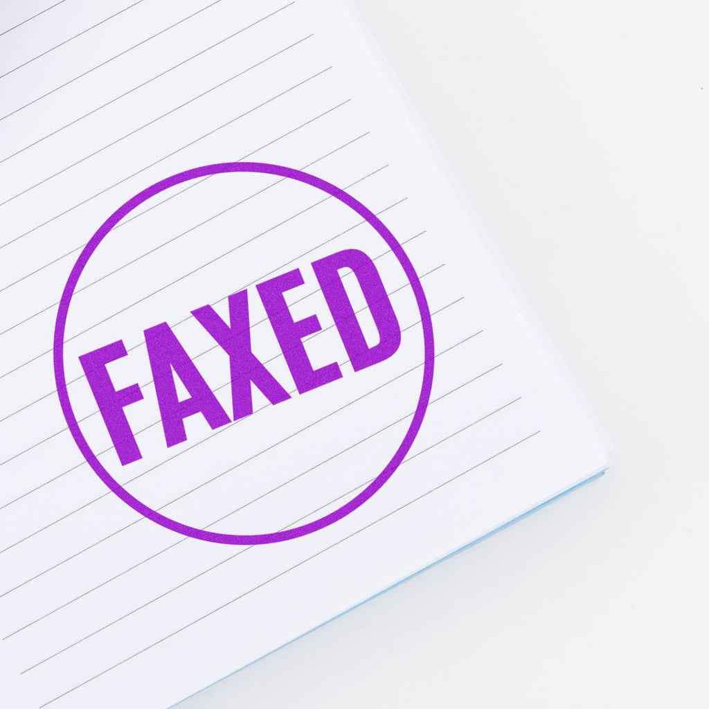 Self-Inking Round Faxed Stamp | Business Office Stamp | Engineer Seal ...