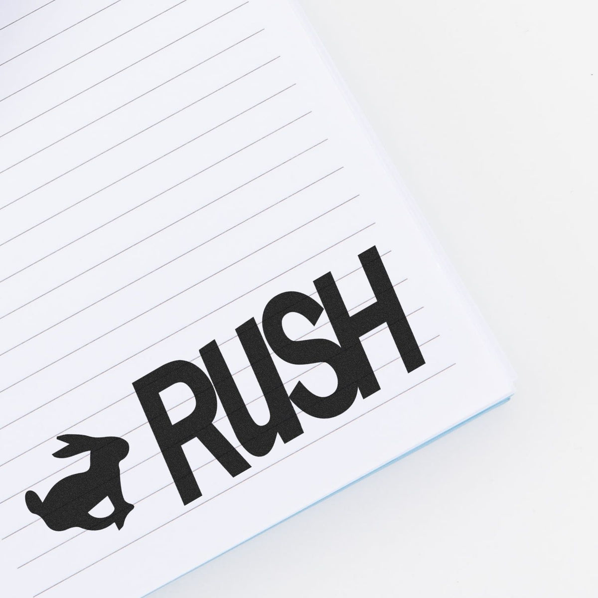 Rush with Rabbit Rubber Stamp Lifestyle Photo
