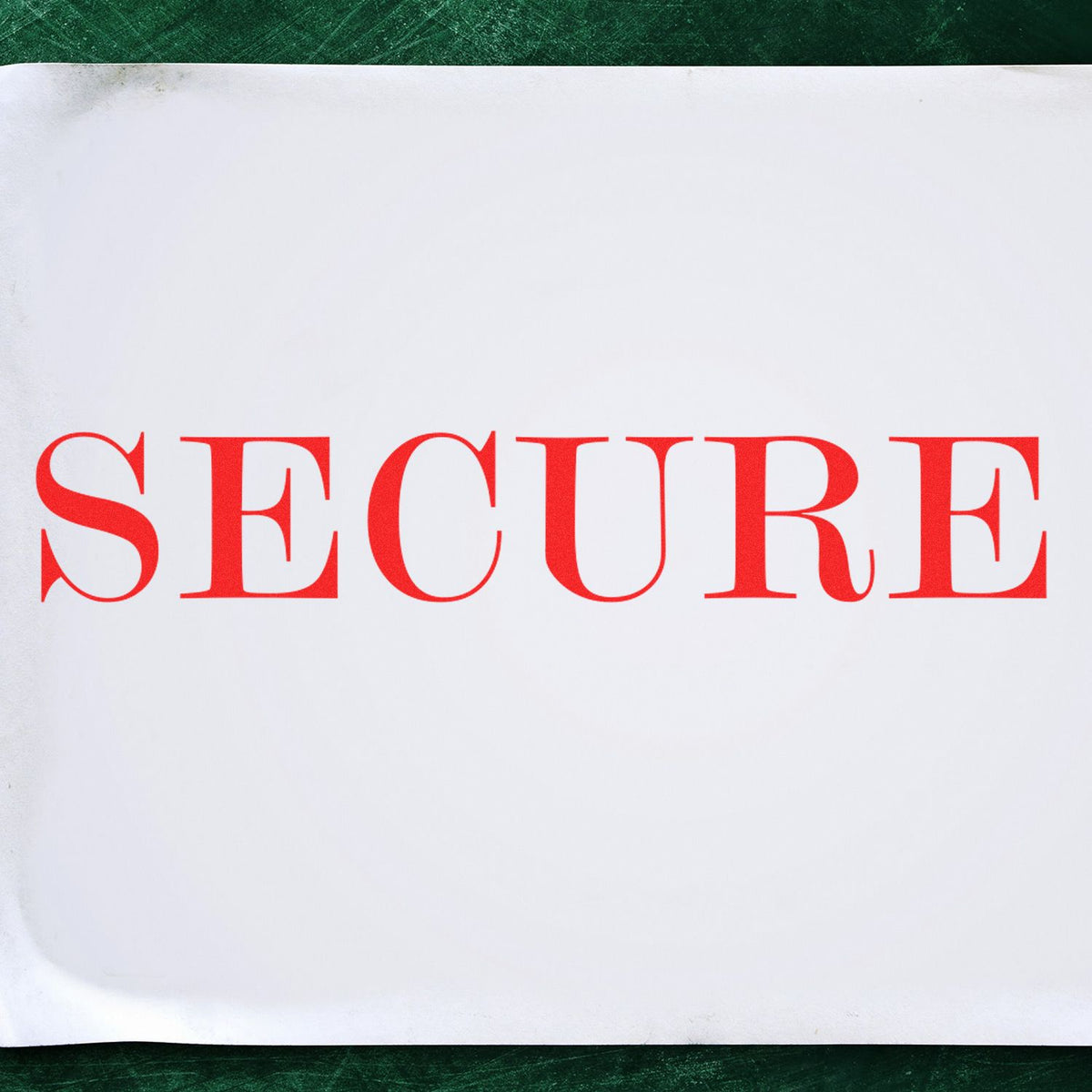 Large Secure Rubber Stamp In Use Photo