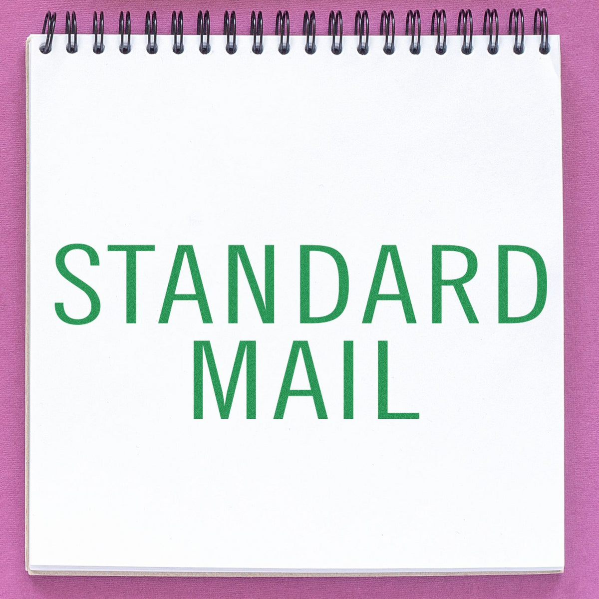 Standard Mail Stacked Rubber Stamp In Use