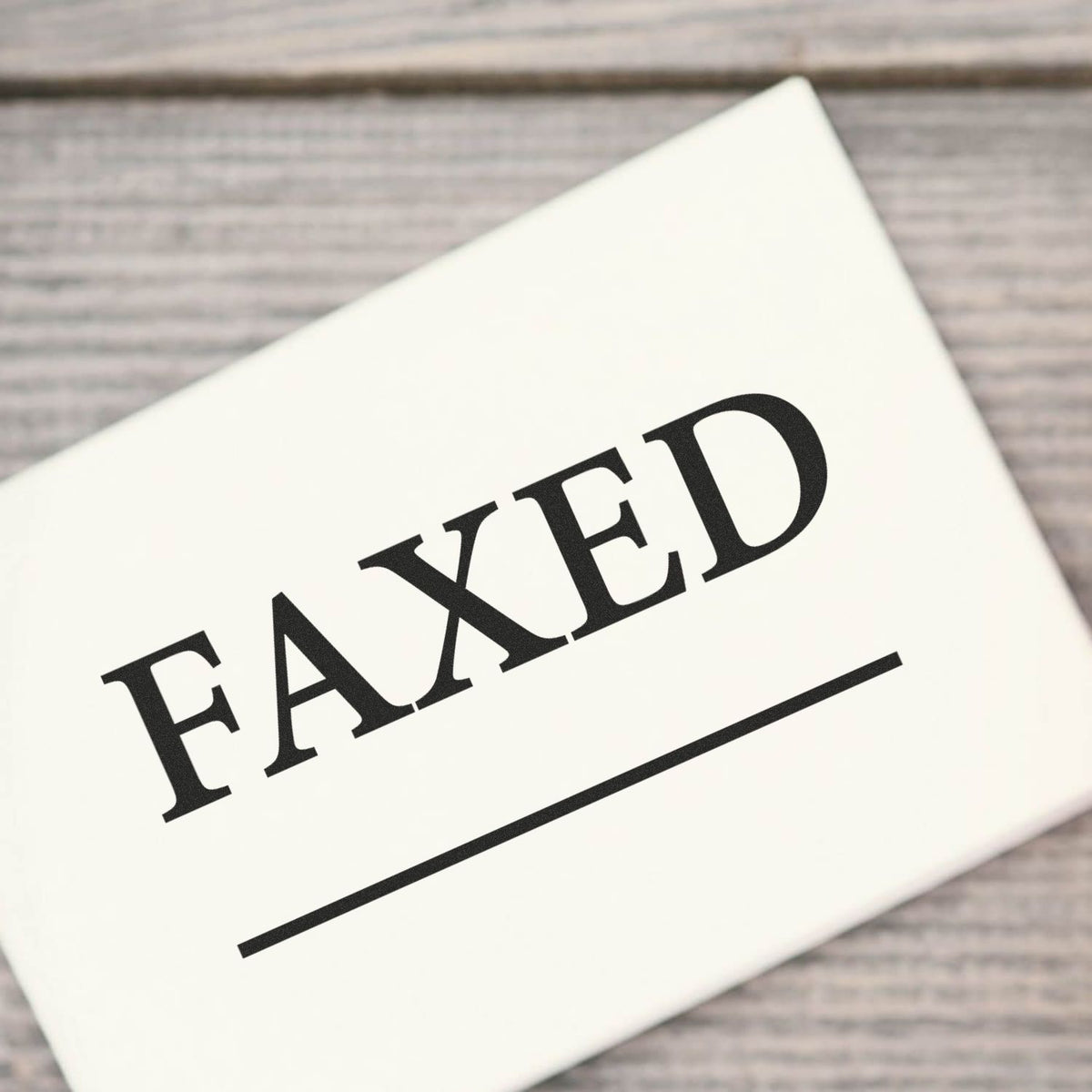 Large Self-Inking Times Faxed with Line Stamp Lifestyle Photo