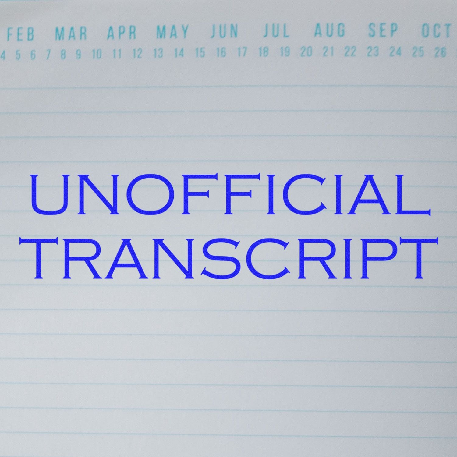 Time Stamped Transscript Self-Inking Unofficial Transcript Stamp | Engineer Seal Stamps