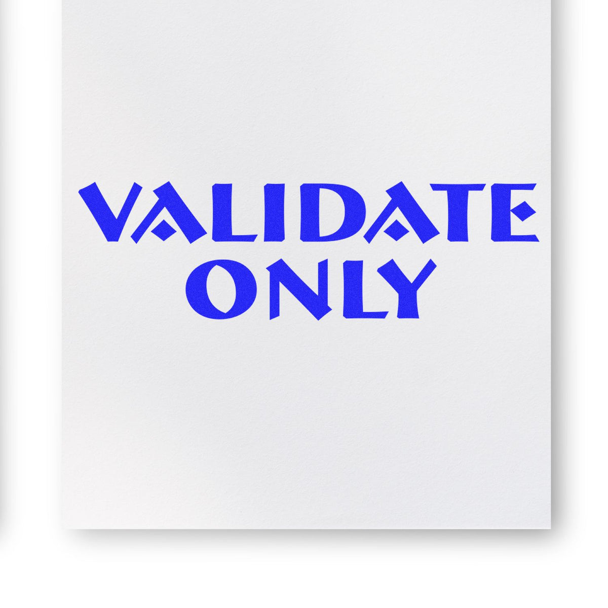 Large Validate Only Rubber Stamp In Use Photo