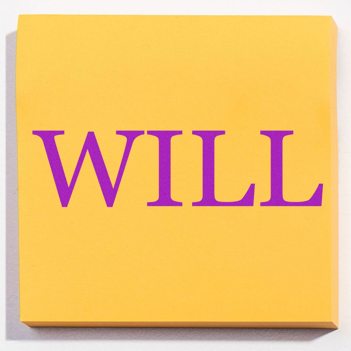 Large Will Rubber Stamp In Use