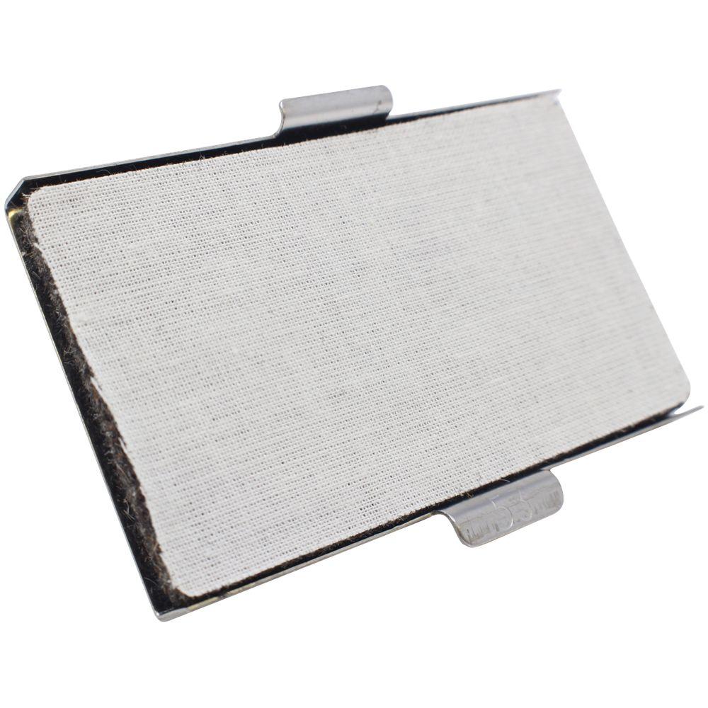 Replacement Ink Pad for Just Rite SI-3 Stamp, rectangular with a white fabric surface and metal frame, shown from an angled front view.