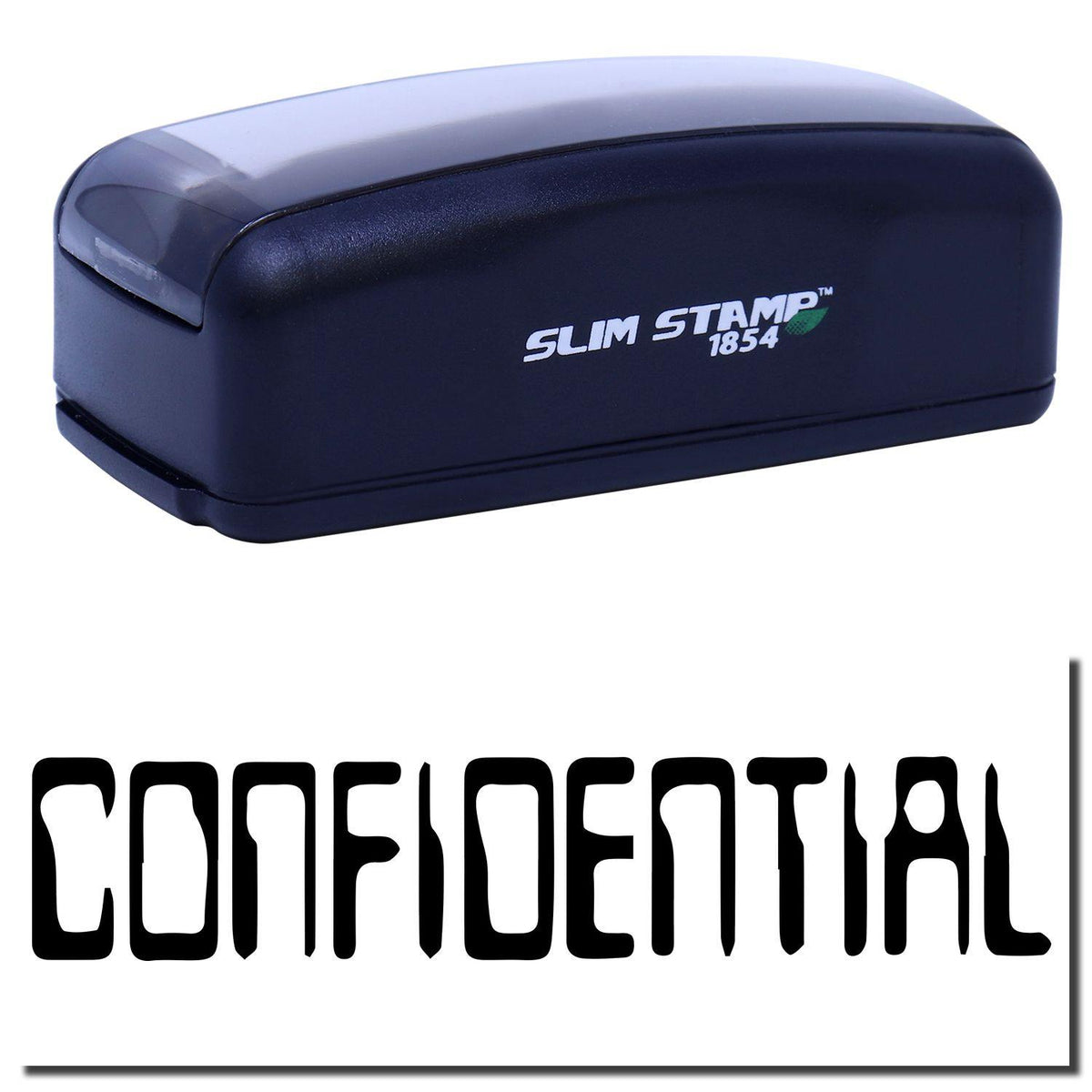 Large Pre-Inked Barcode Confidential Stamp Main Image