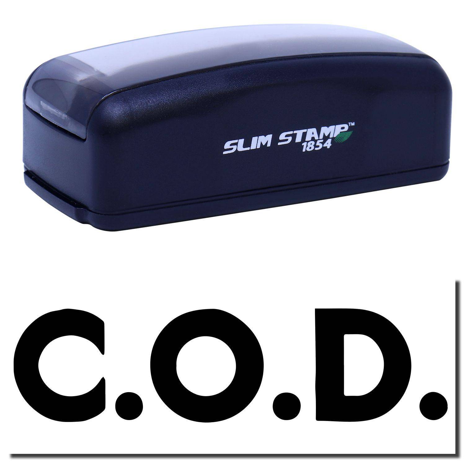 Large Pre-Inked Bold C.O.D. Stamp | Engineer Seal Stamps