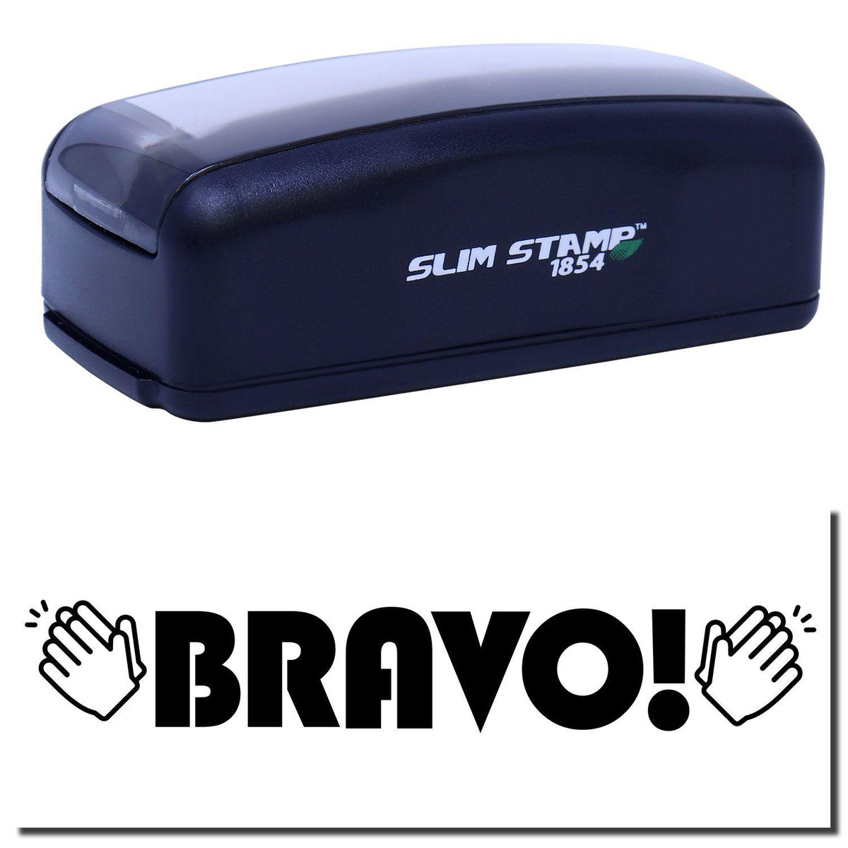 Large Pre-Inked Bravo with Hands Stamp Main Image