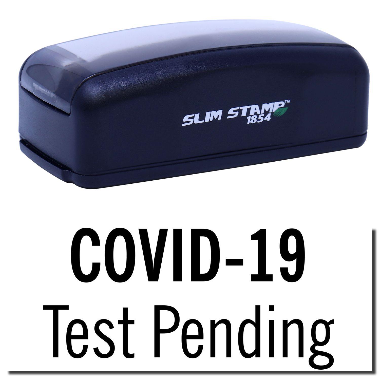 Large Pre-Inked Covid-19 Test Pending Stamp Main Image