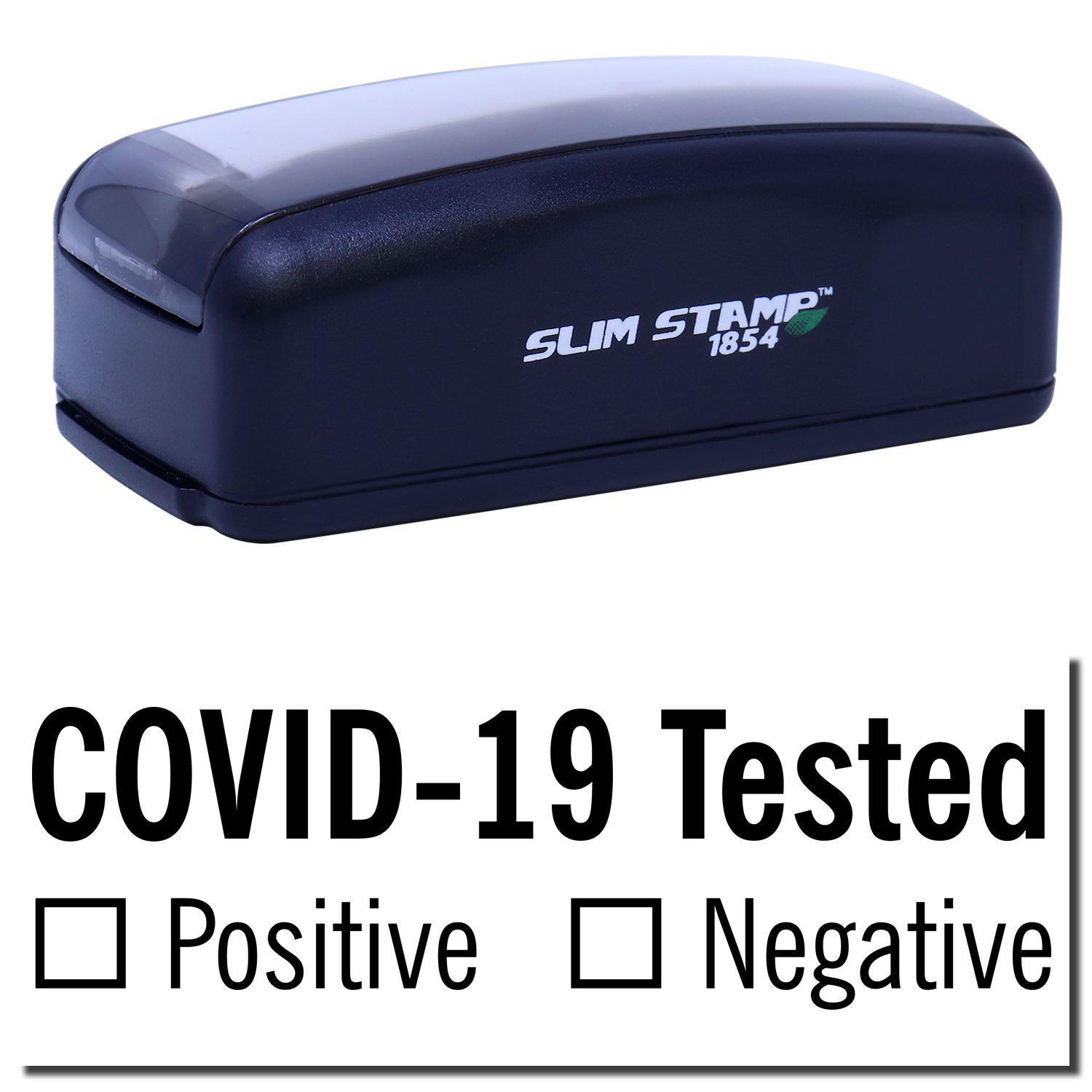 Large Pre-Inked Covid-19 Tested Stamp Main Image