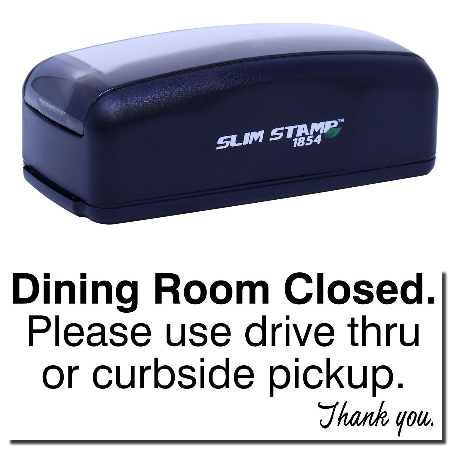 Large Pre-Inked Dining Room Closed Stamp Main Image