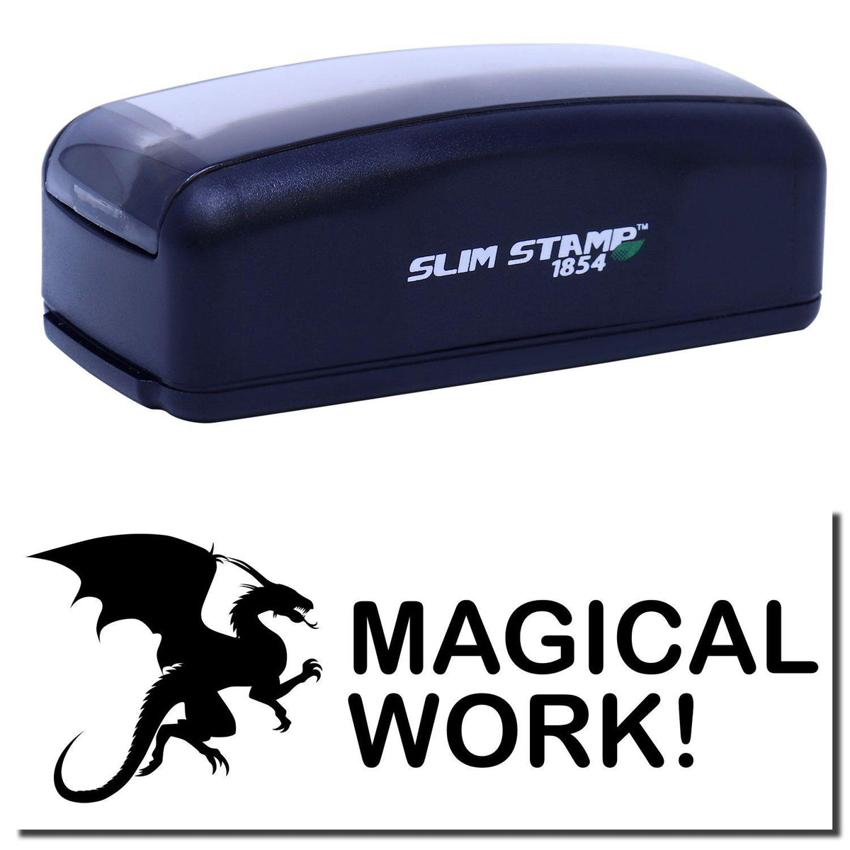Large Pre-Inked Dragon Magical Work Stamp Main Image