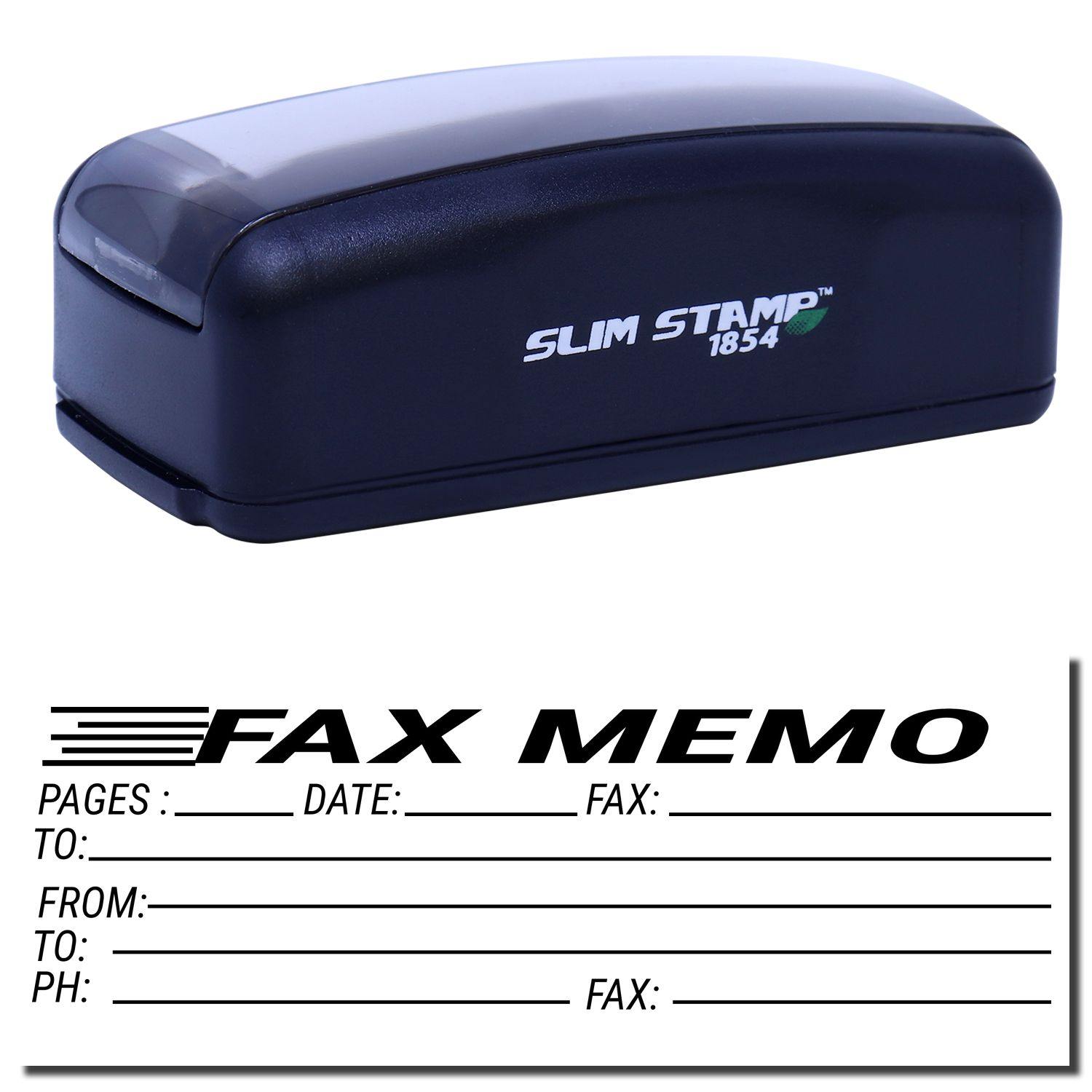 Large Pre-Inked Fax Memo Stamp Main Image