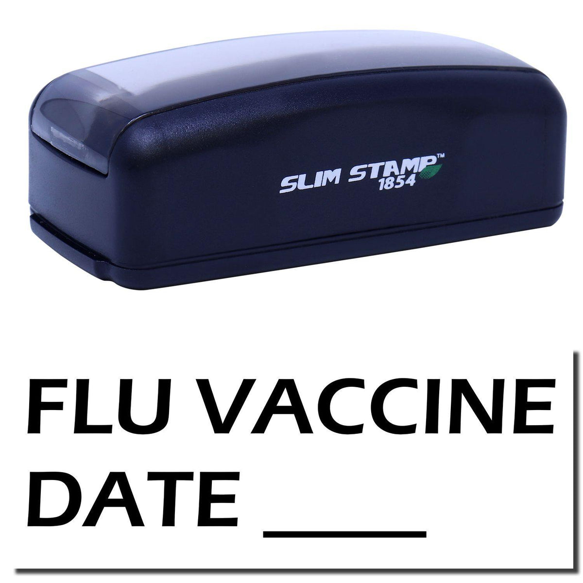 Large Pre Inked Flu Vaccine Date Stamp Main Image