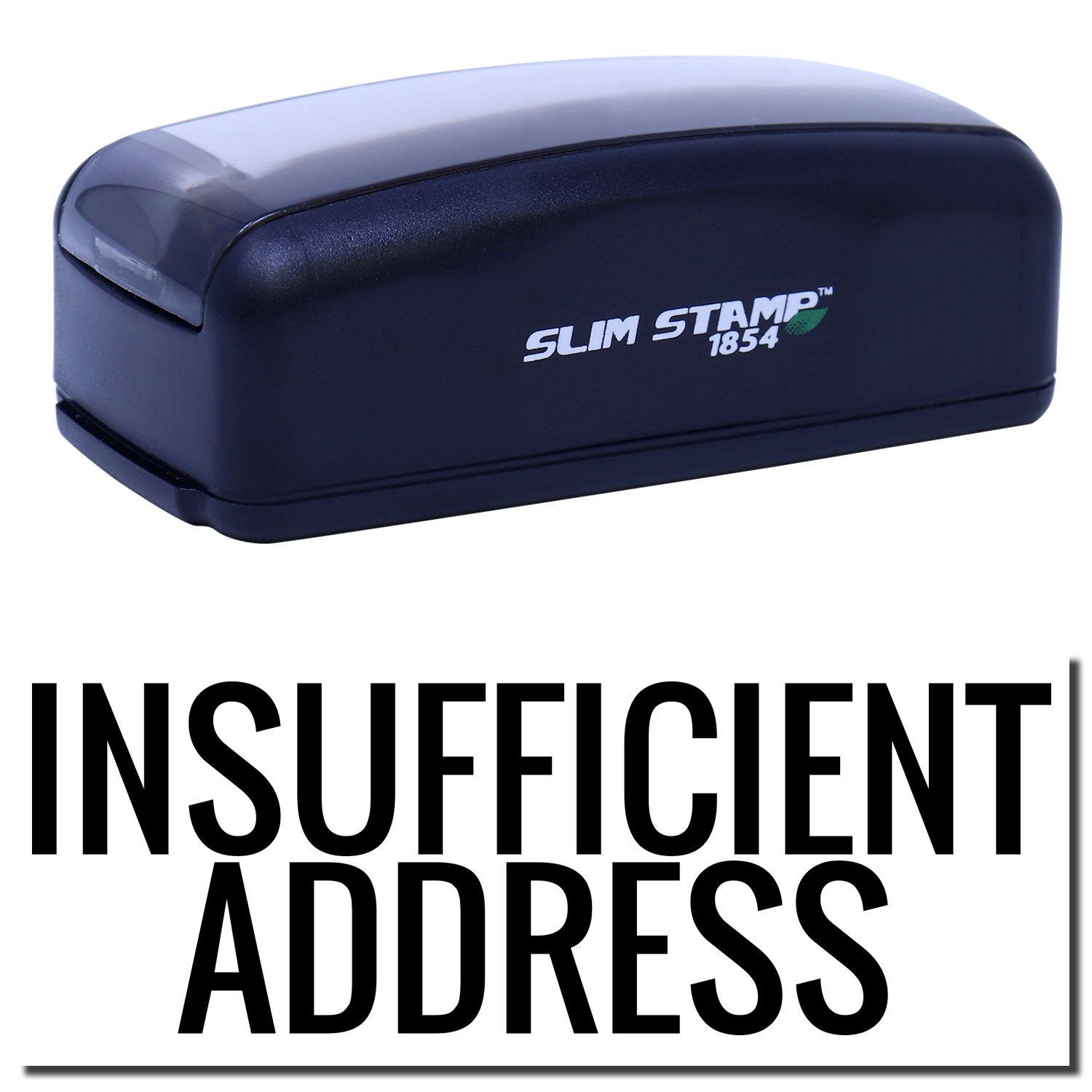 Large Pre-Inked Insufficient Address Stamp Main Image
