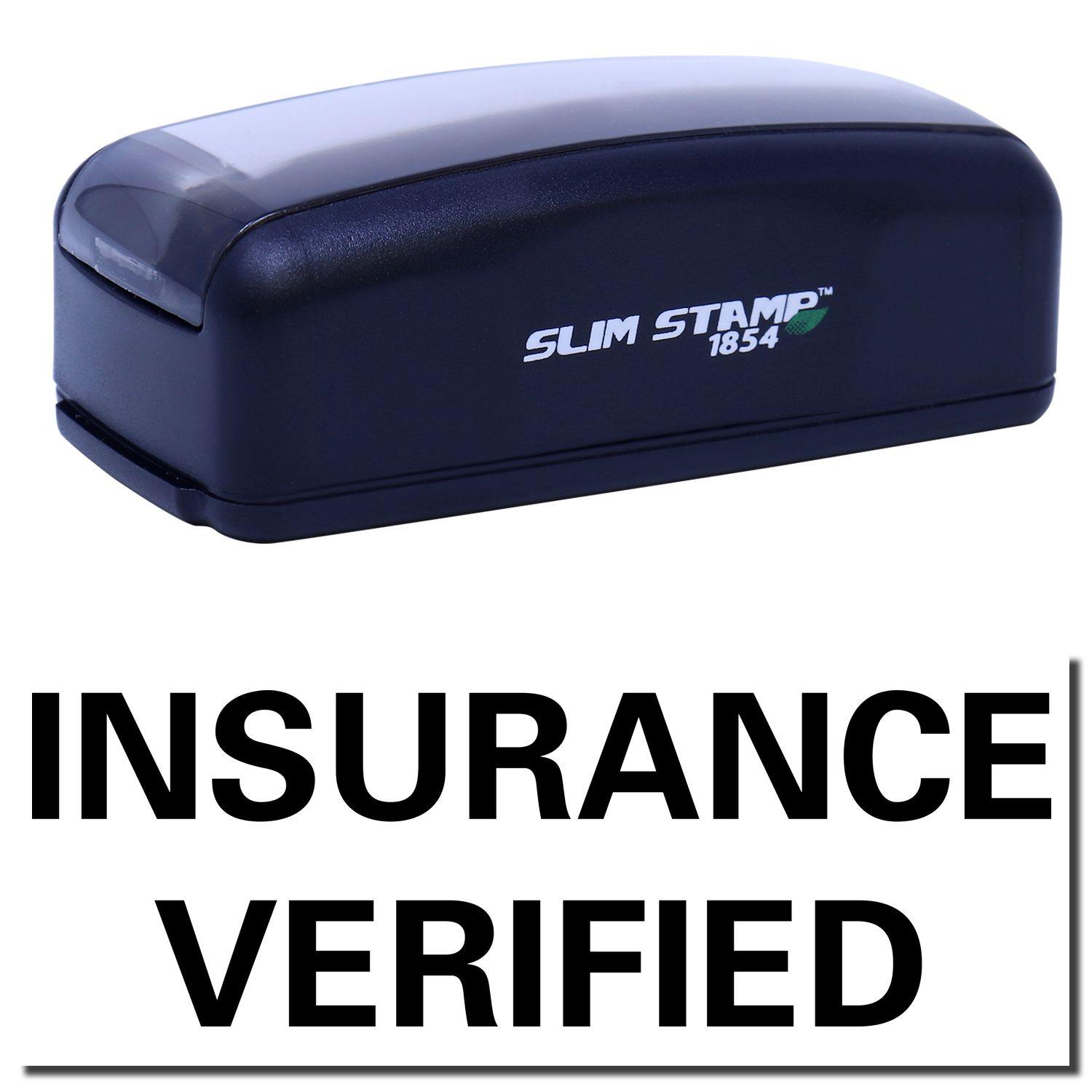 Large Pre-Inked Insurance Verified Stamp Main Image
