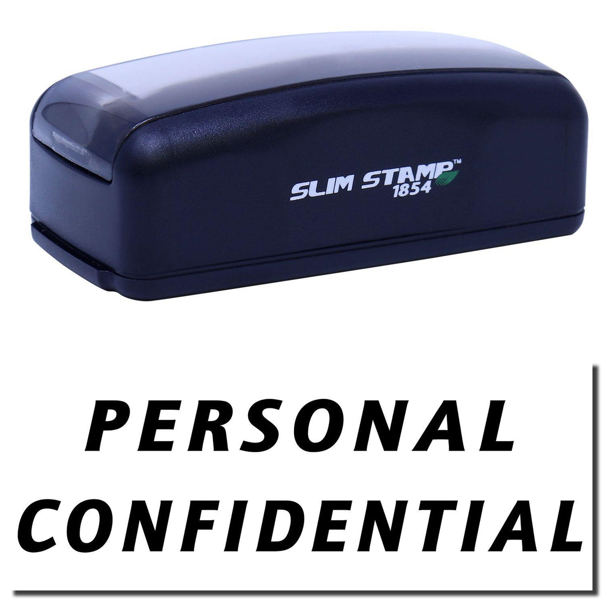 Large Pre-Inked Italic Personal Confidential Stamp Main Image