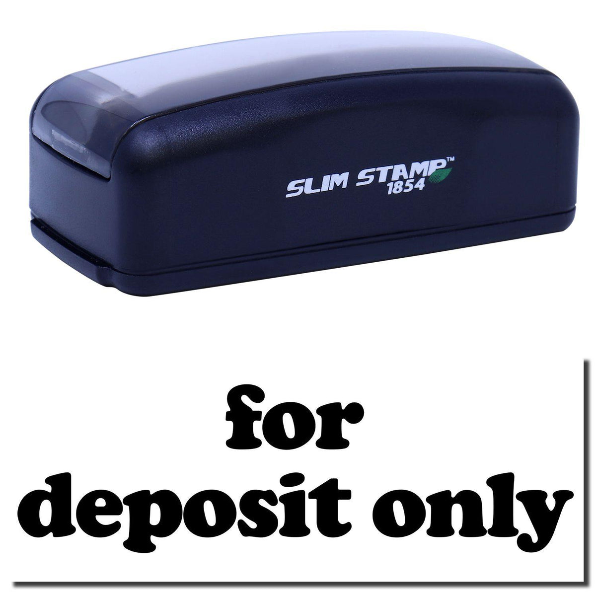 Large Pre-Inked Lowercase For Deposit Only Stamp Main Image
