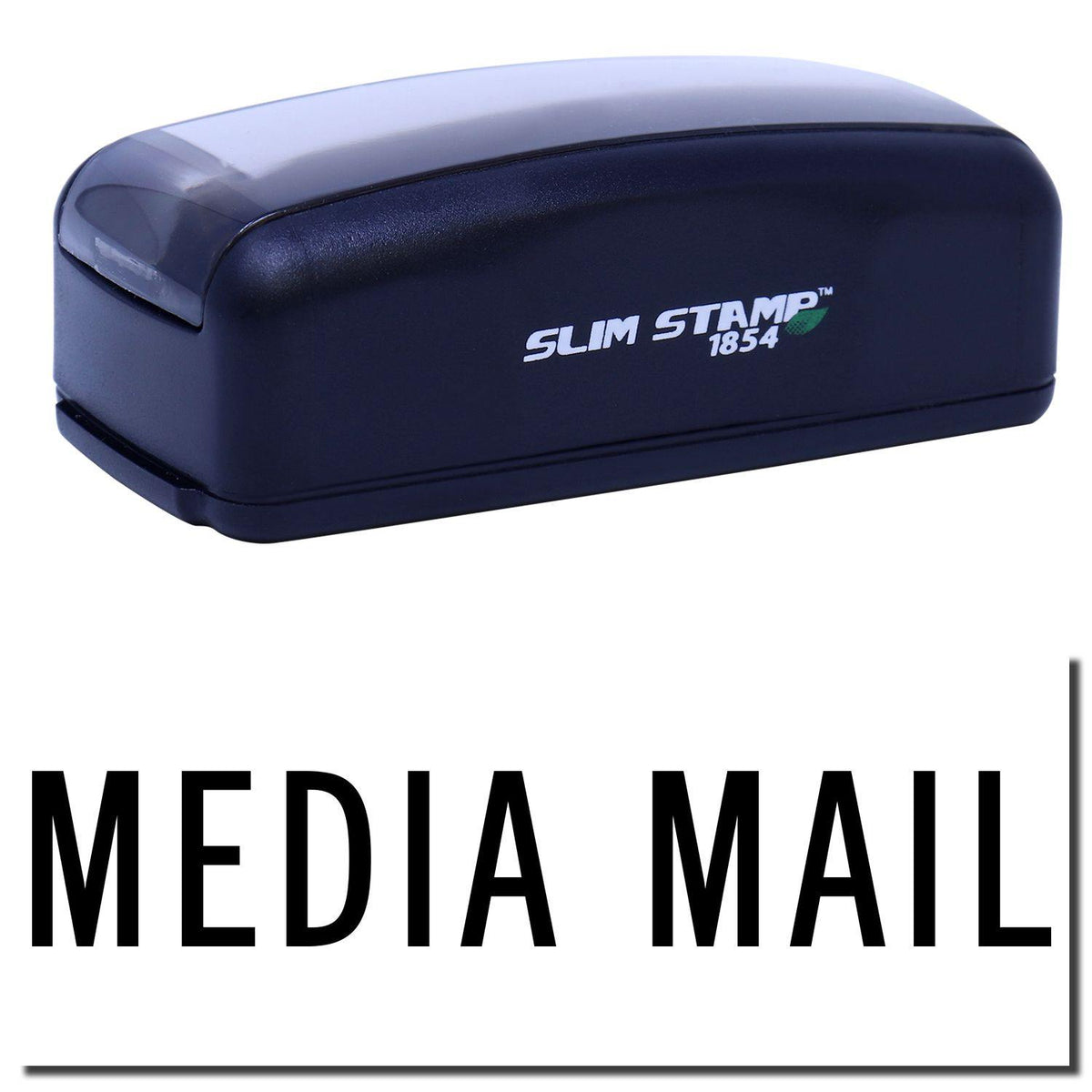 Large Pre-Inked Media Mail Stamp Main Image
