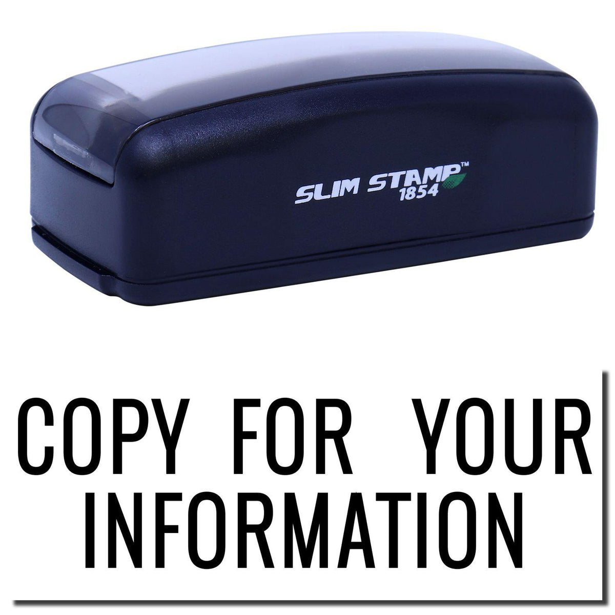 Large Pre-Inked Narrow Copy for your Information Stamp Main Image