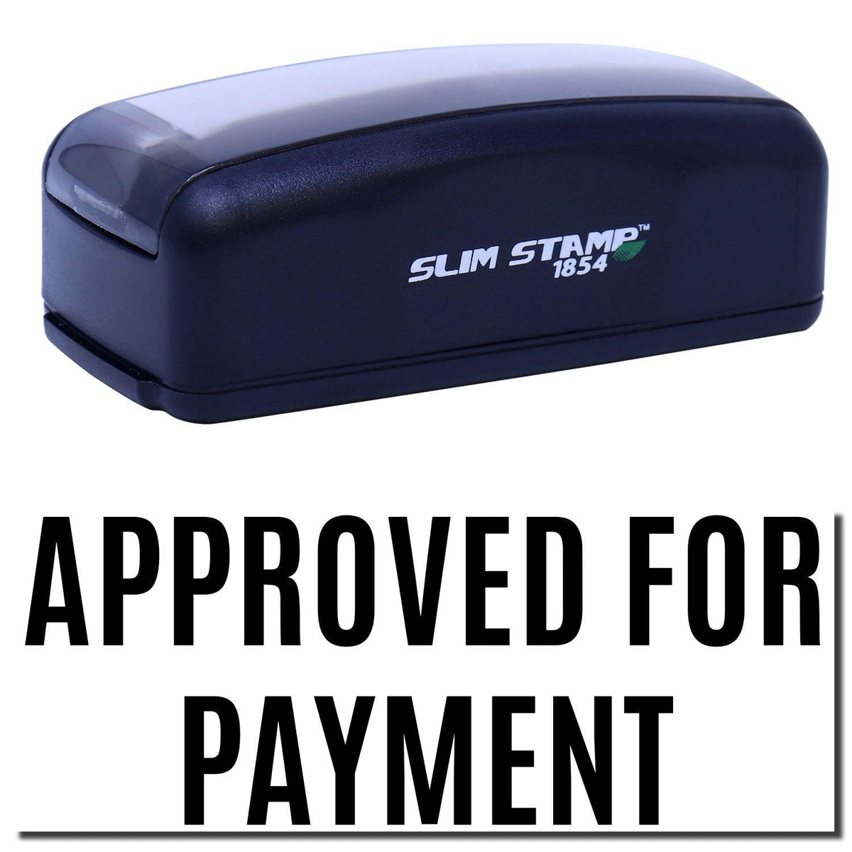Large Pre-Inked Narrow Font Approved for Payment Stamp Main Image